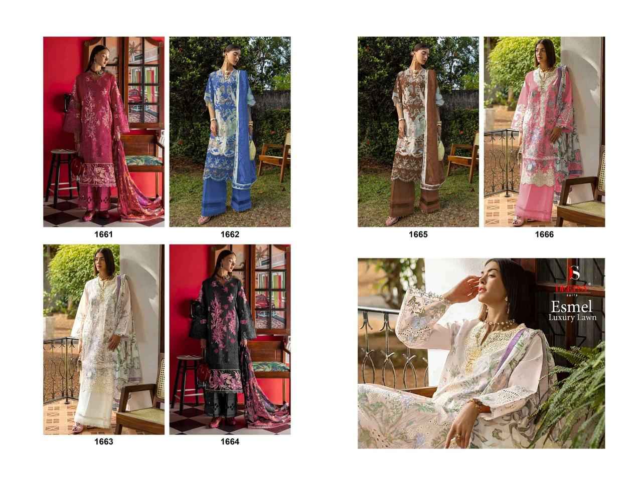 Deepsy Esmel Luxury Lawn Cotton Dress Material 6 Pcs Catalog