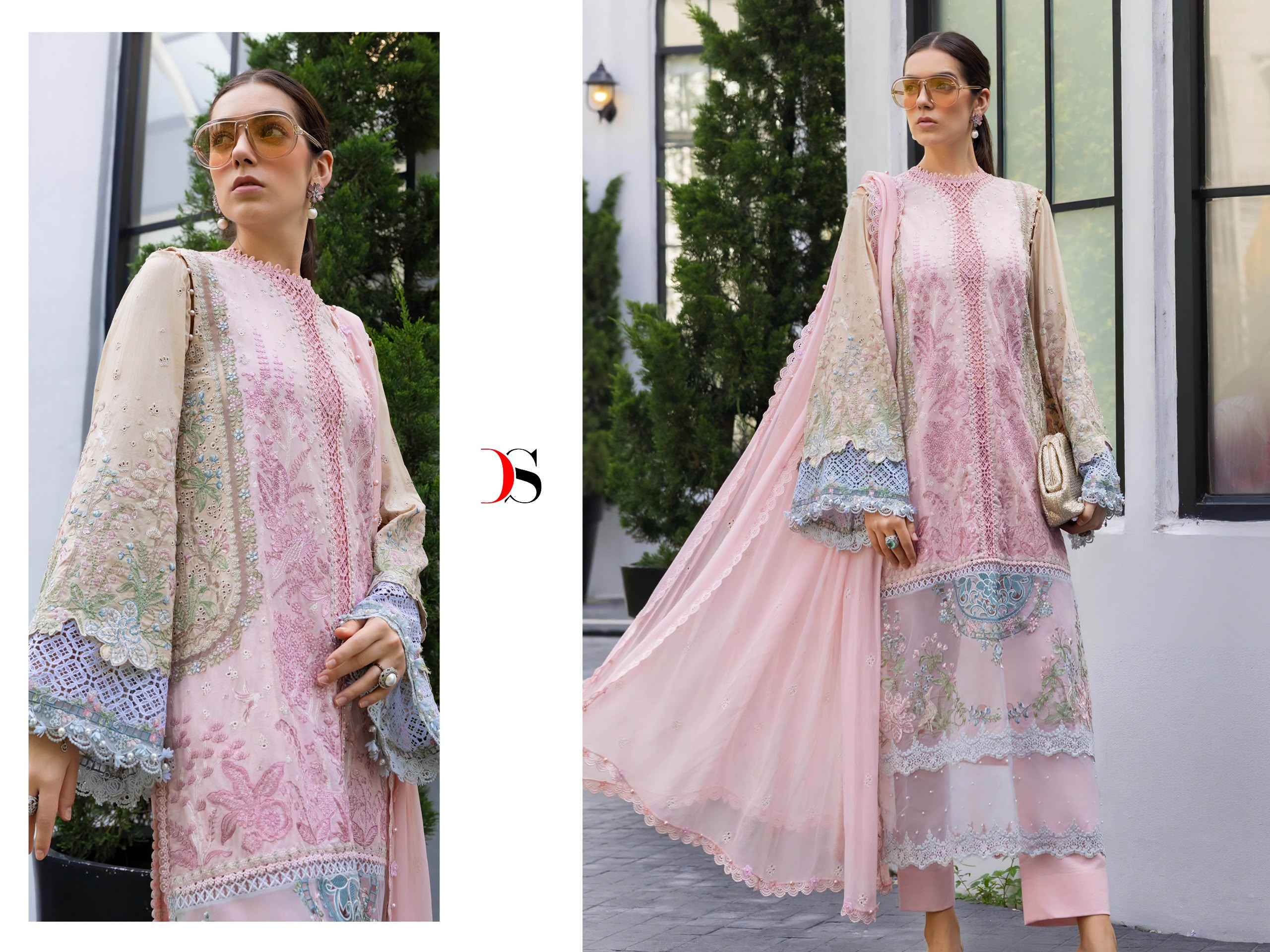 Deepsy Maria B Embroidered Vol 5 Cotton Dress Material 6 pcs Catalogue