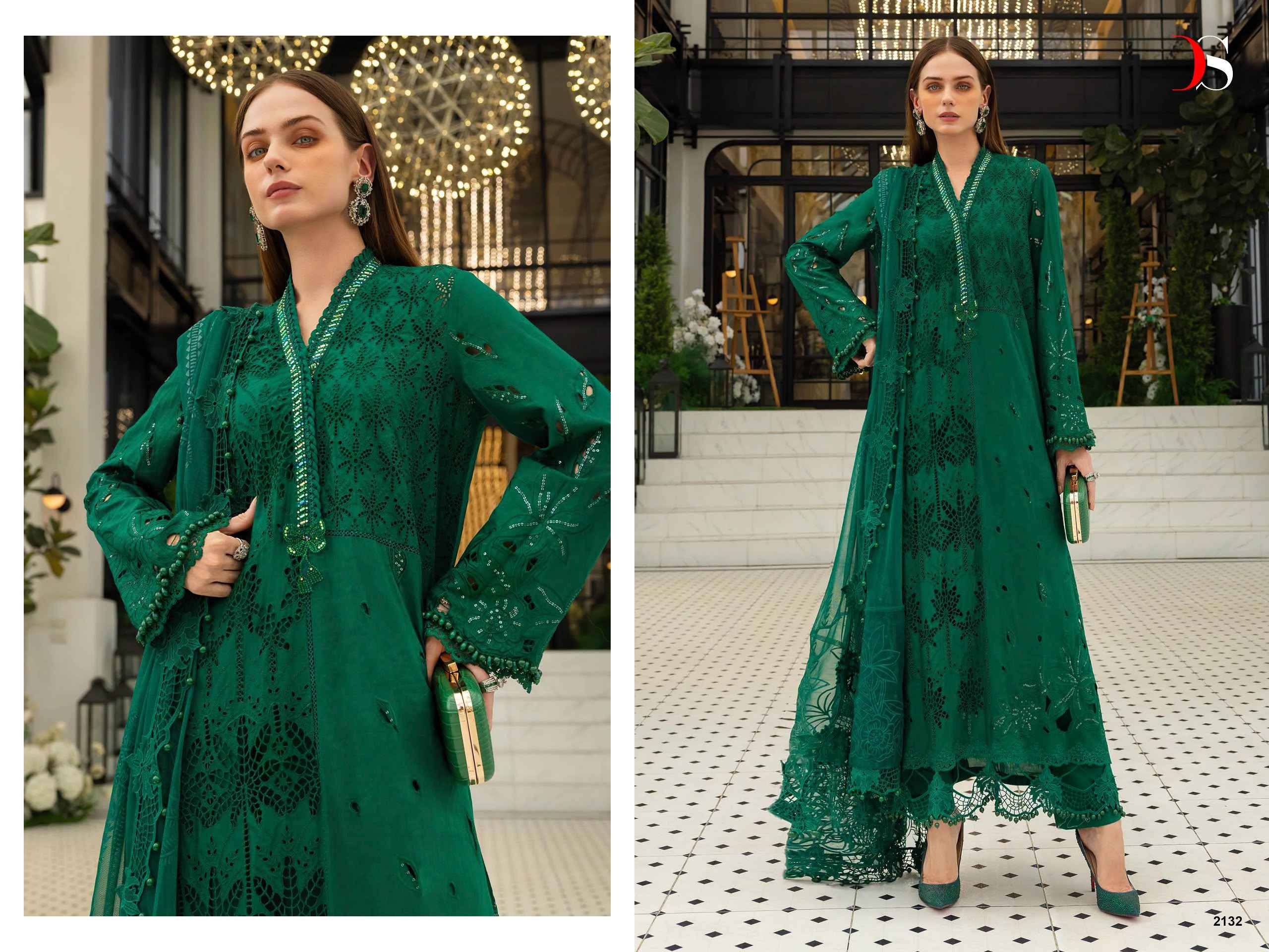 Deepsy Maria B Embroidered Vol 5 Cotton Dress Material 6 pcs Catalogue