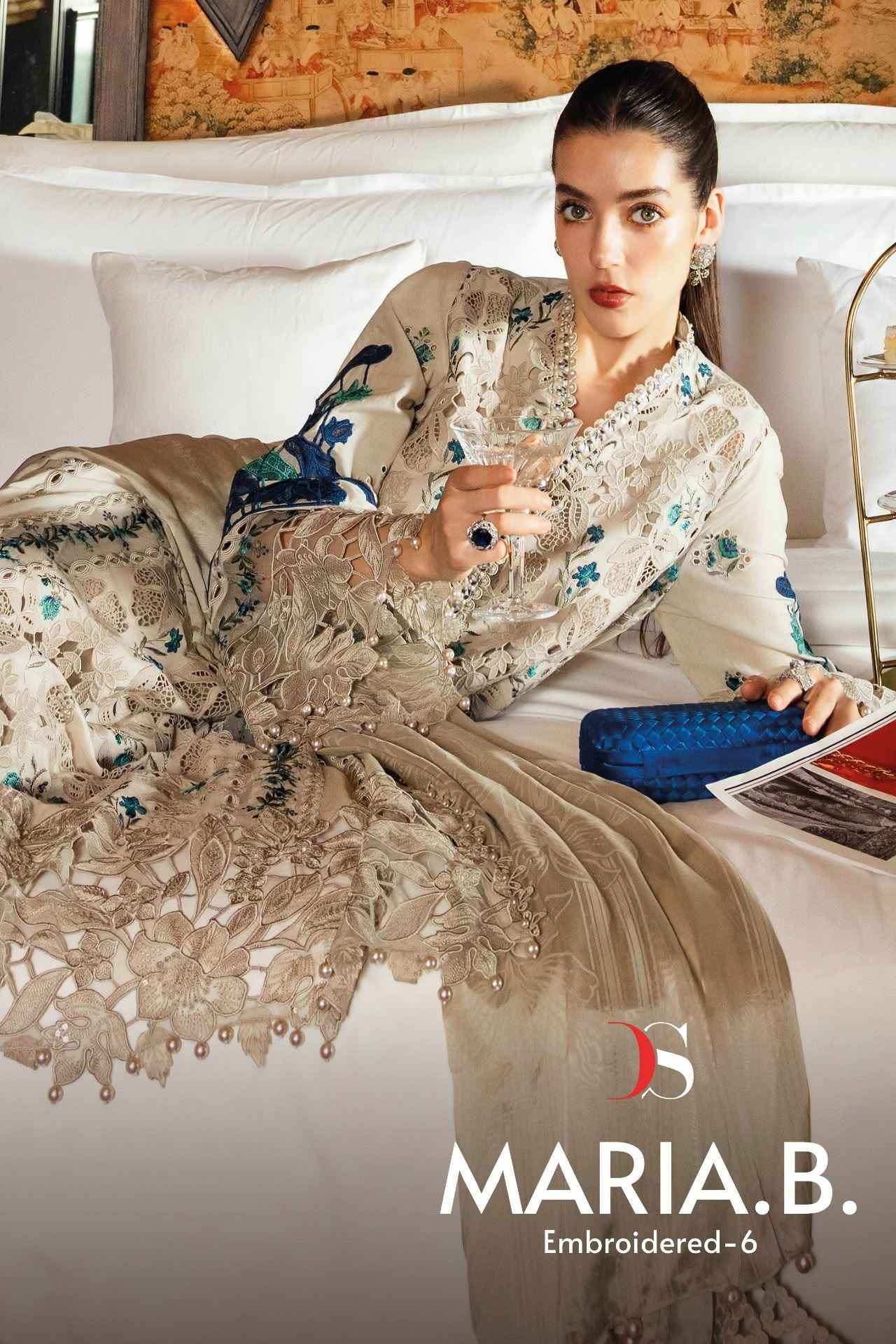 Deepsy Maria B Embroidered Vol 6 Cotton Dress Material 4 pcs Catalogue