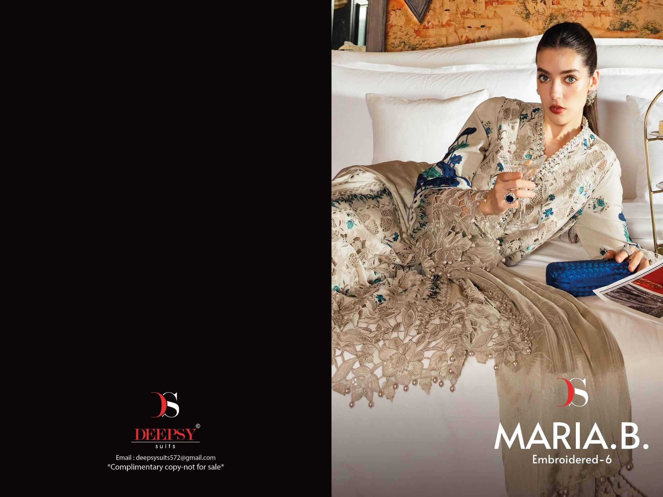 Deepsy Maria B Embroidered Vol 6 Cotton Dress Material 4 pcs Catalogue