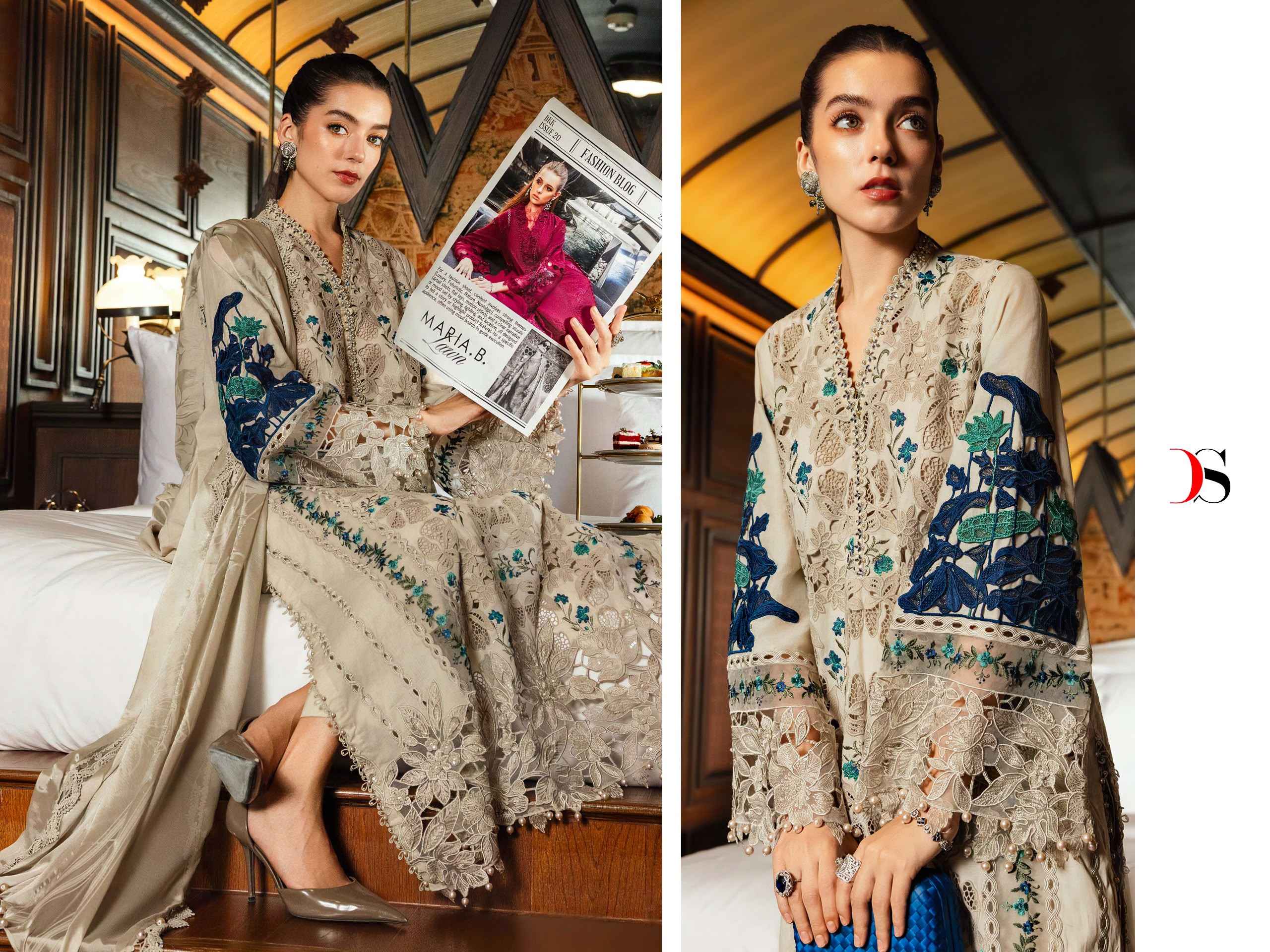 Deepsy Maria B Embroidered Vol 6 Cotton Dress Material 4 pcs Catalogue