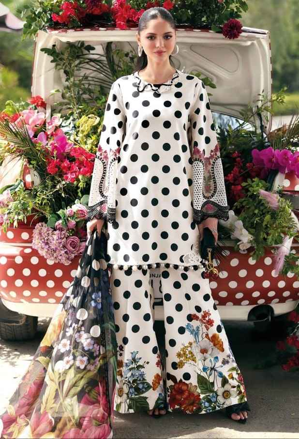 Deepsy Maria B M Print Vol 7 D No 2086 Cotton Dress Material 4 pcs Catalogue