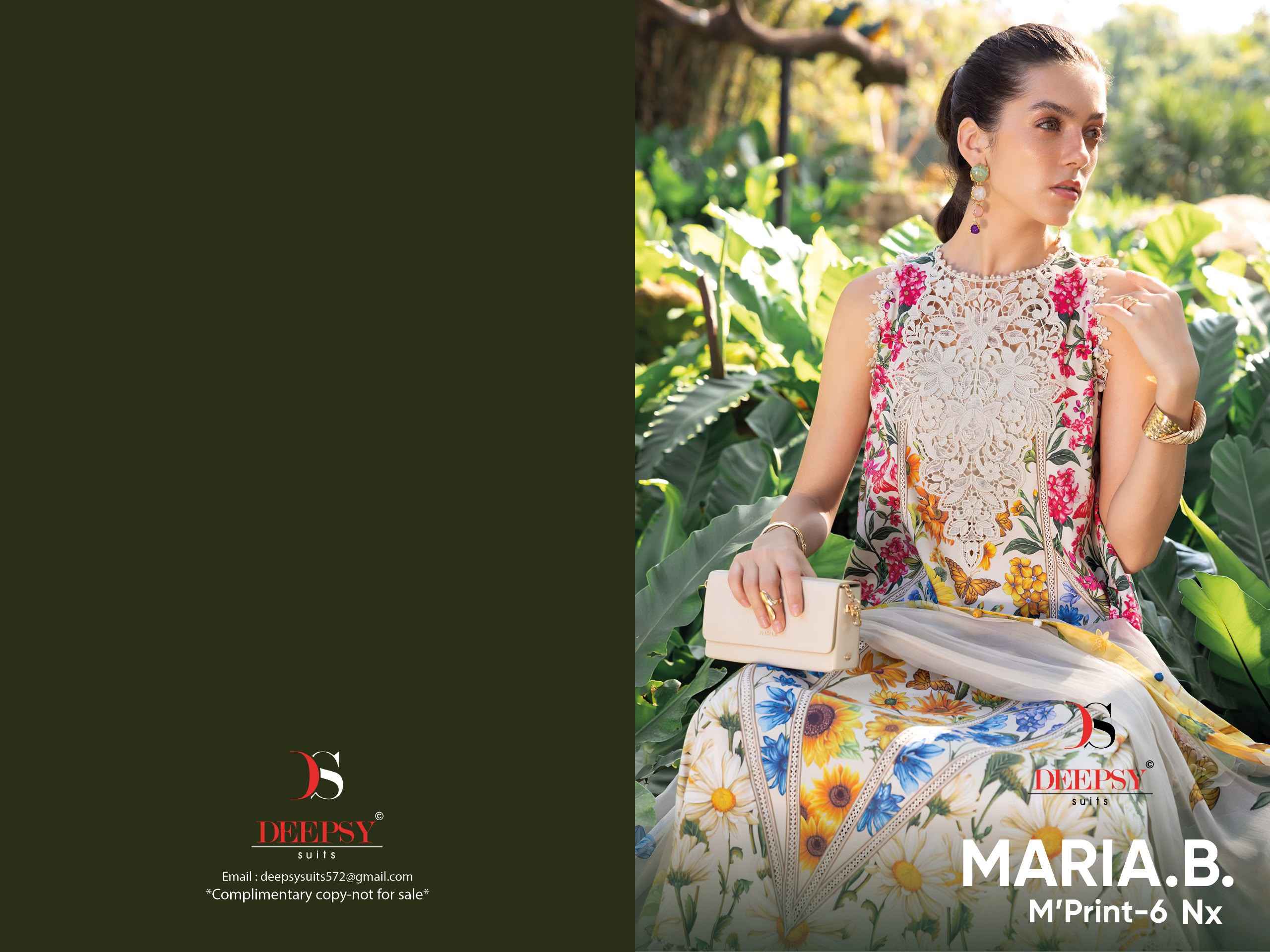 Deepsy Maria B Mprint Vol 6 Nx Cotton Dress Material 6 pcs Catalogue
