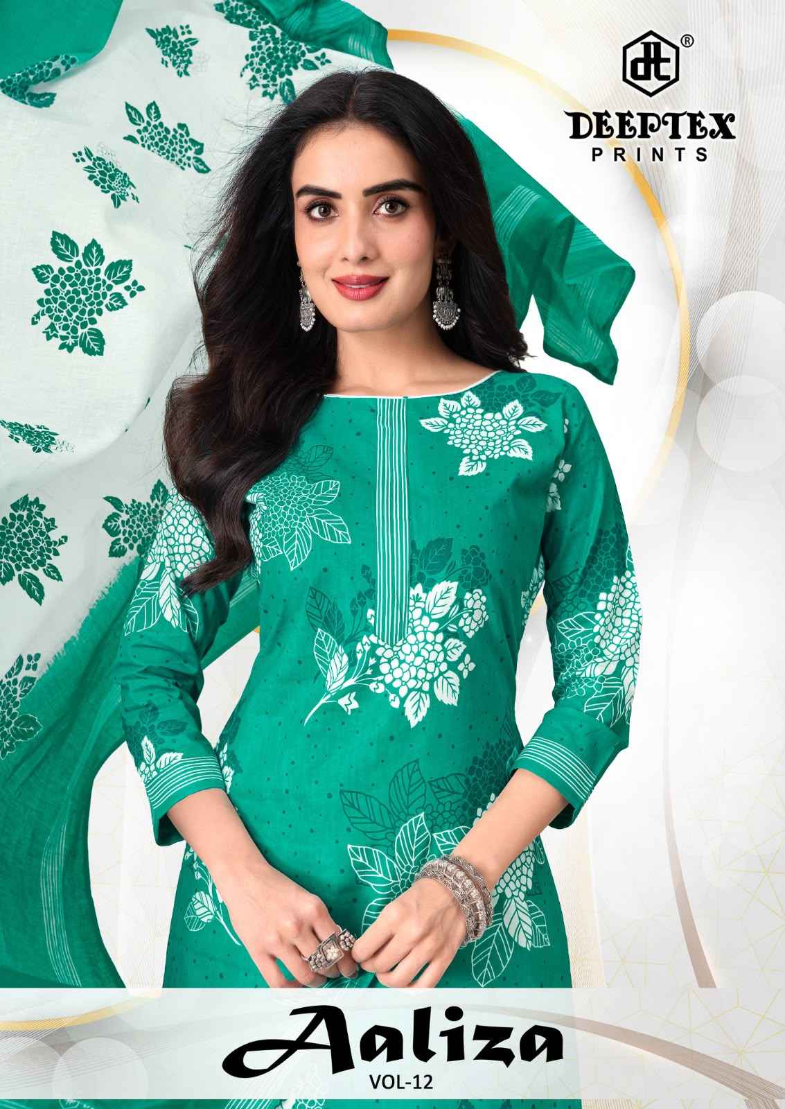 Deeptex Aaliza Vol 12 Cotton Dress Material 10 pcs Catalogue