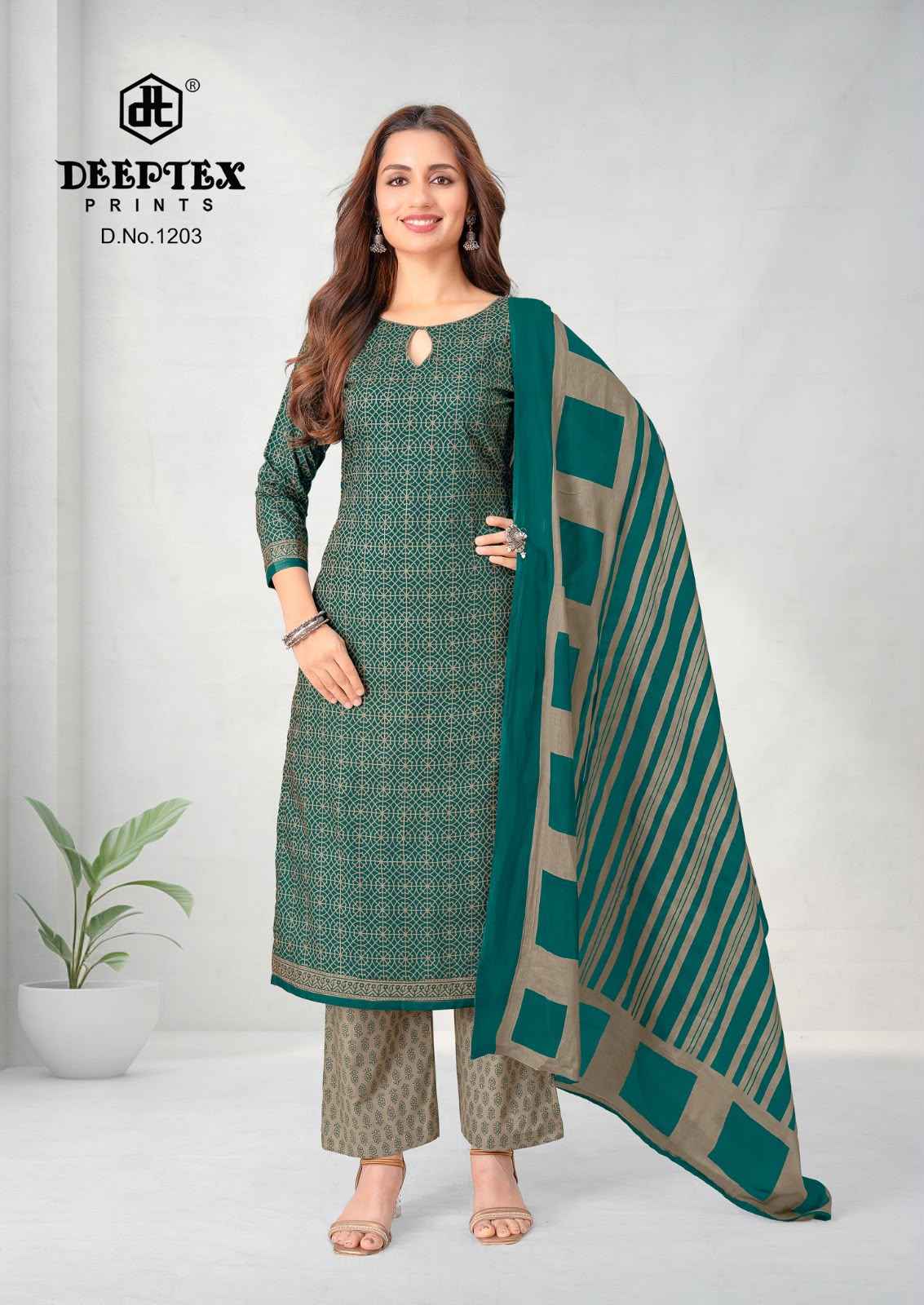 Deeptex Aaliza Vol 12 Cotton Dress Material 10 pcs Catalogue