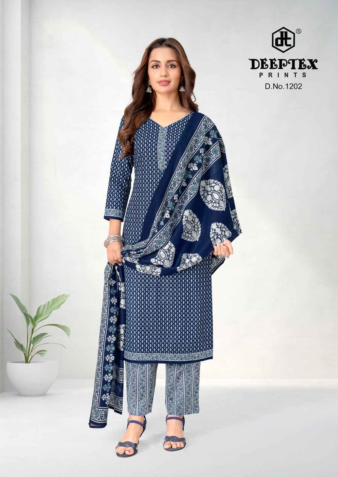 Deeptex Aaliza Vol 12 Cotton Dress Material 10 pcs Catalogue