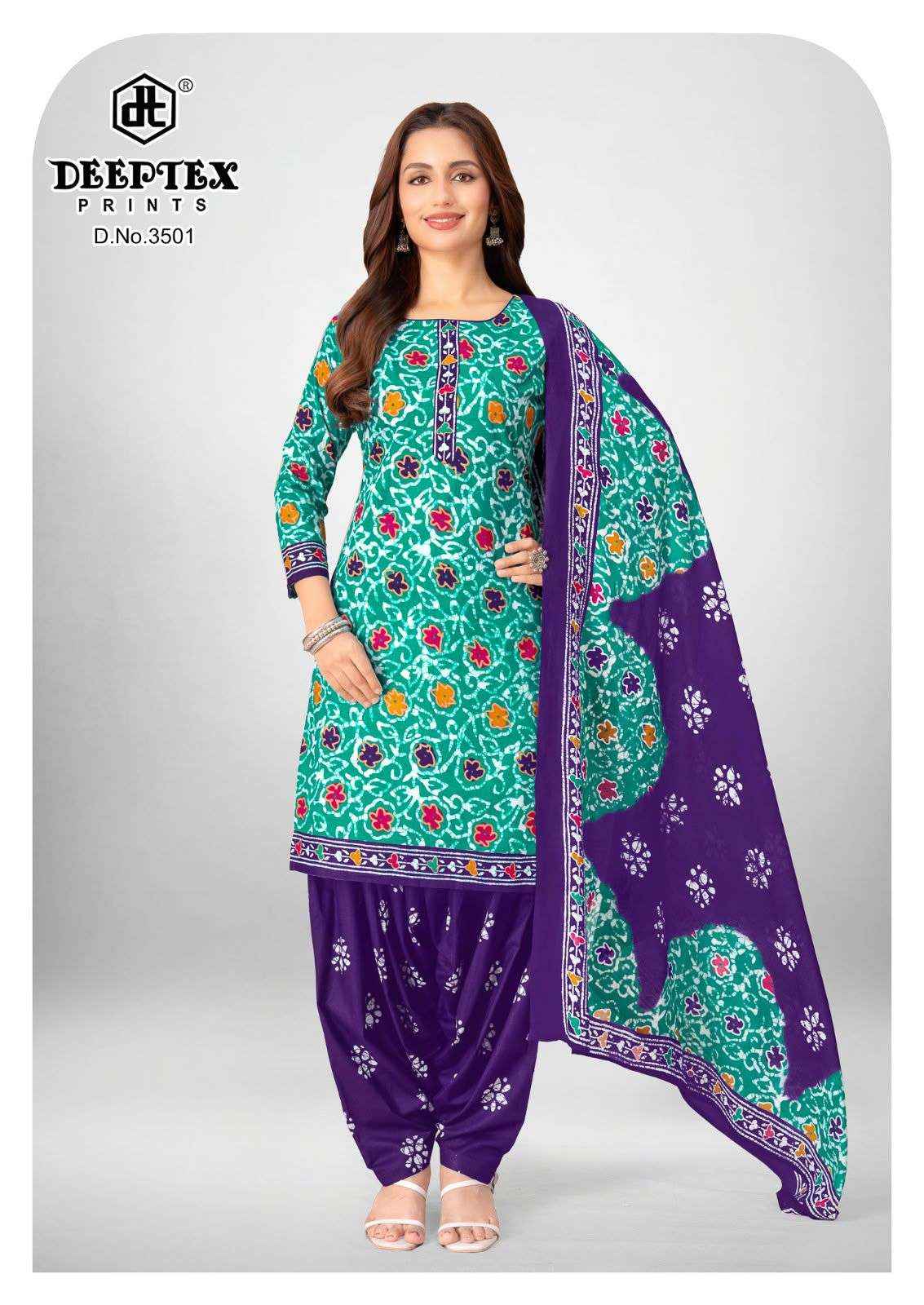 Deeptex Batik Plus Vol 35 Cotton Dress Material 10 pcs Catalogue