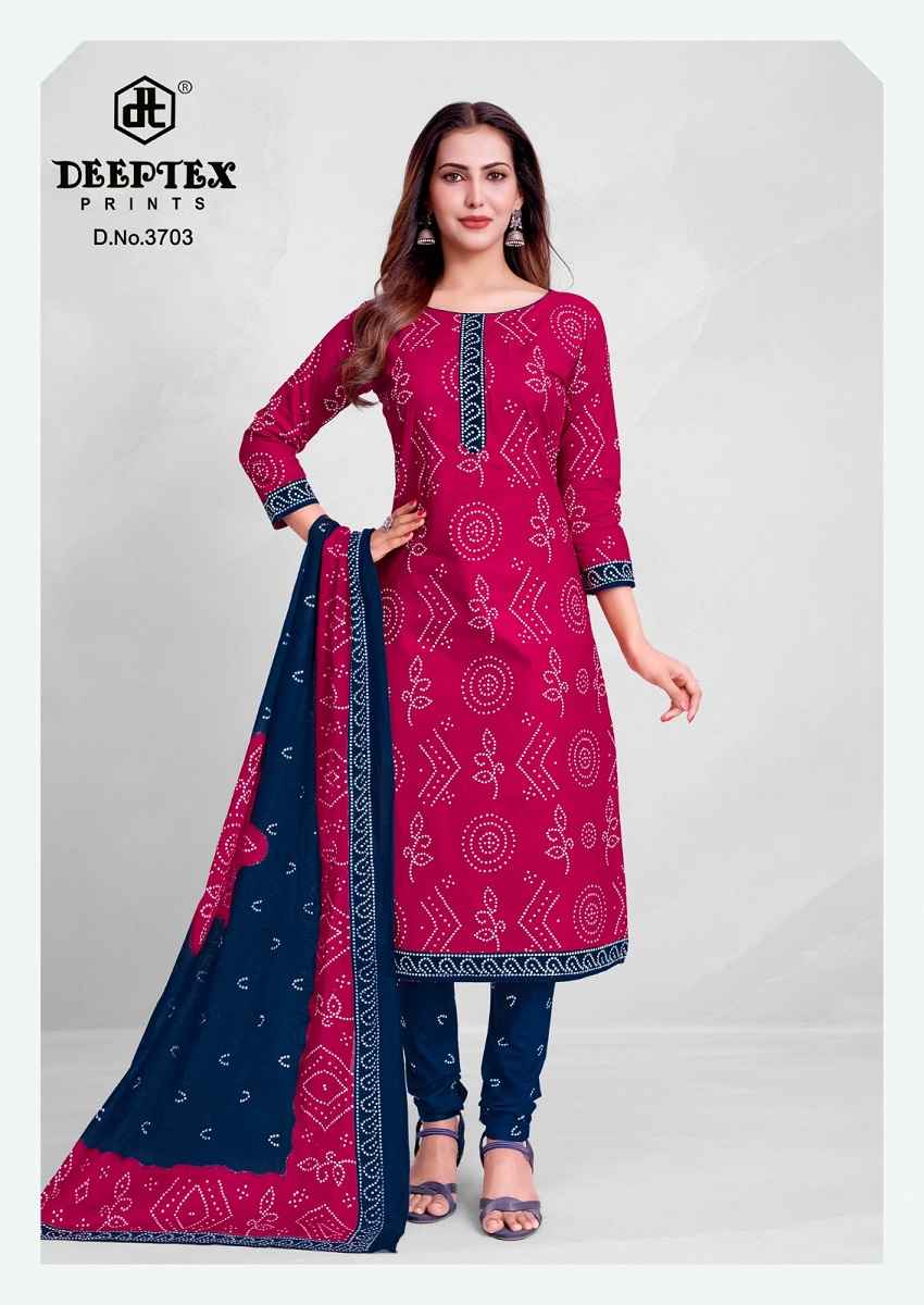 Deeptex Classic Chunaris Vol 37 Cotton Dress Material 10 pcs Catalogue