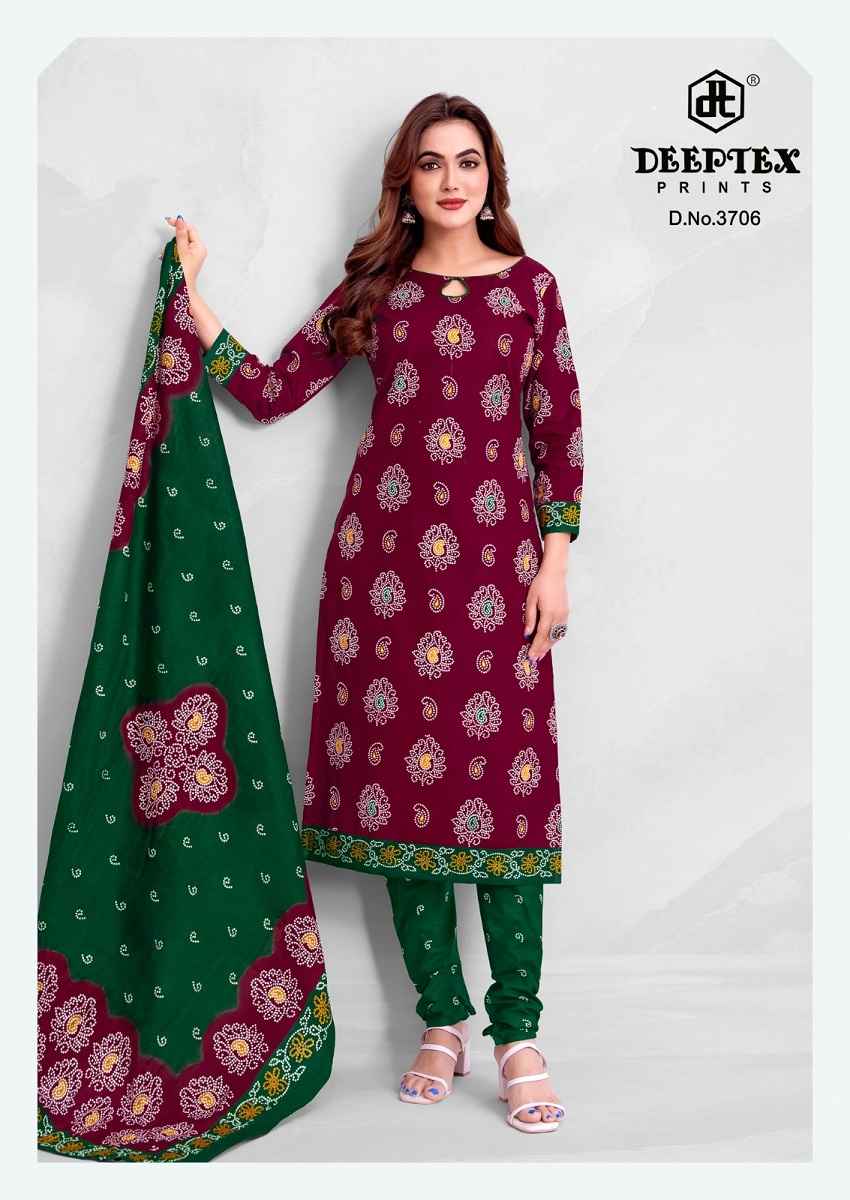 Deeptex Classic Chunaris Vol 37 Cotton Dress Material 10 pcs Catalogue