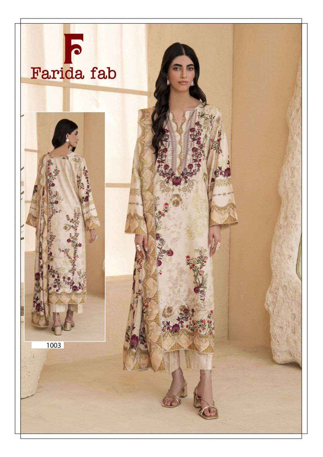 Farida Fab Charizma Readymade Cotton Dress 6 pcs Catalogue