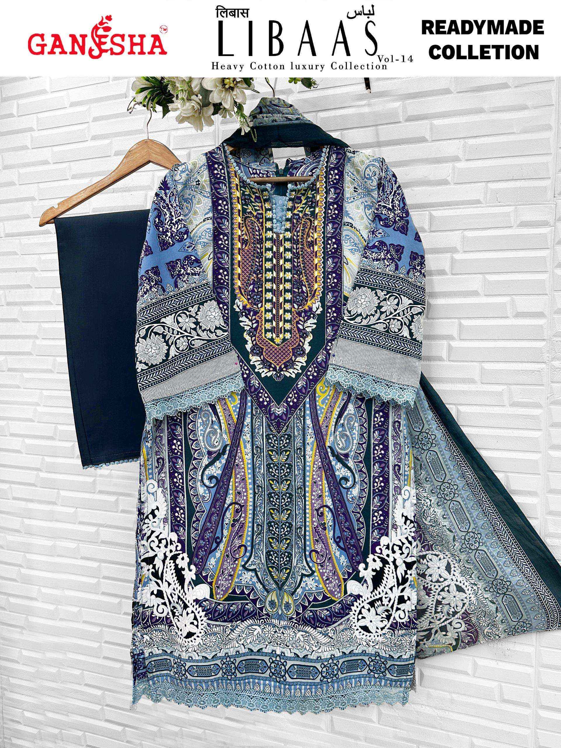 Ganesha Libaas Vol 14 Readymade Lawn Cotton Dress 8 pcs Catalogue