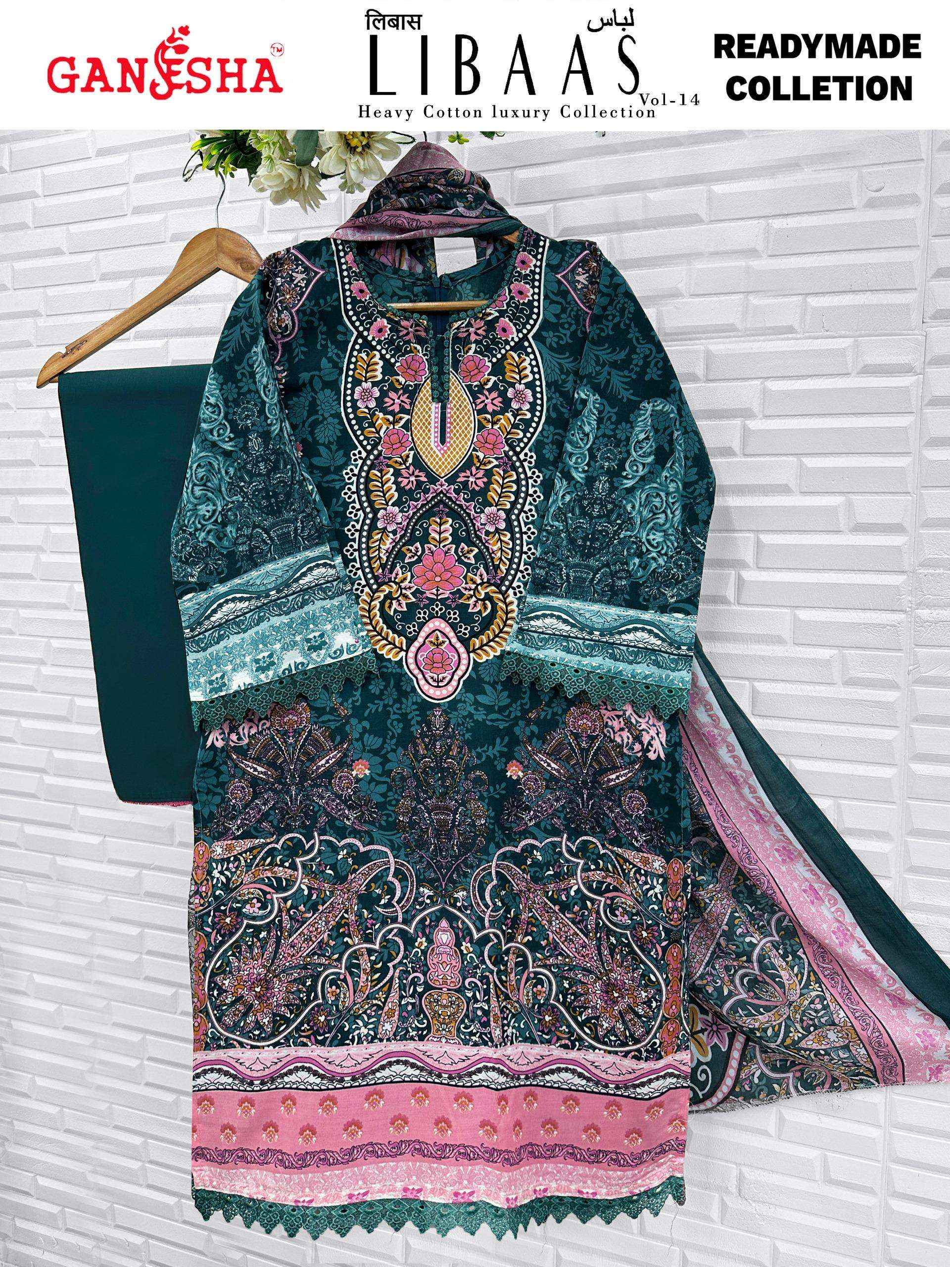 Ganesha Libaas Vol 14 Readymade Lawn Cotton Dress 8 pcs Catalogue