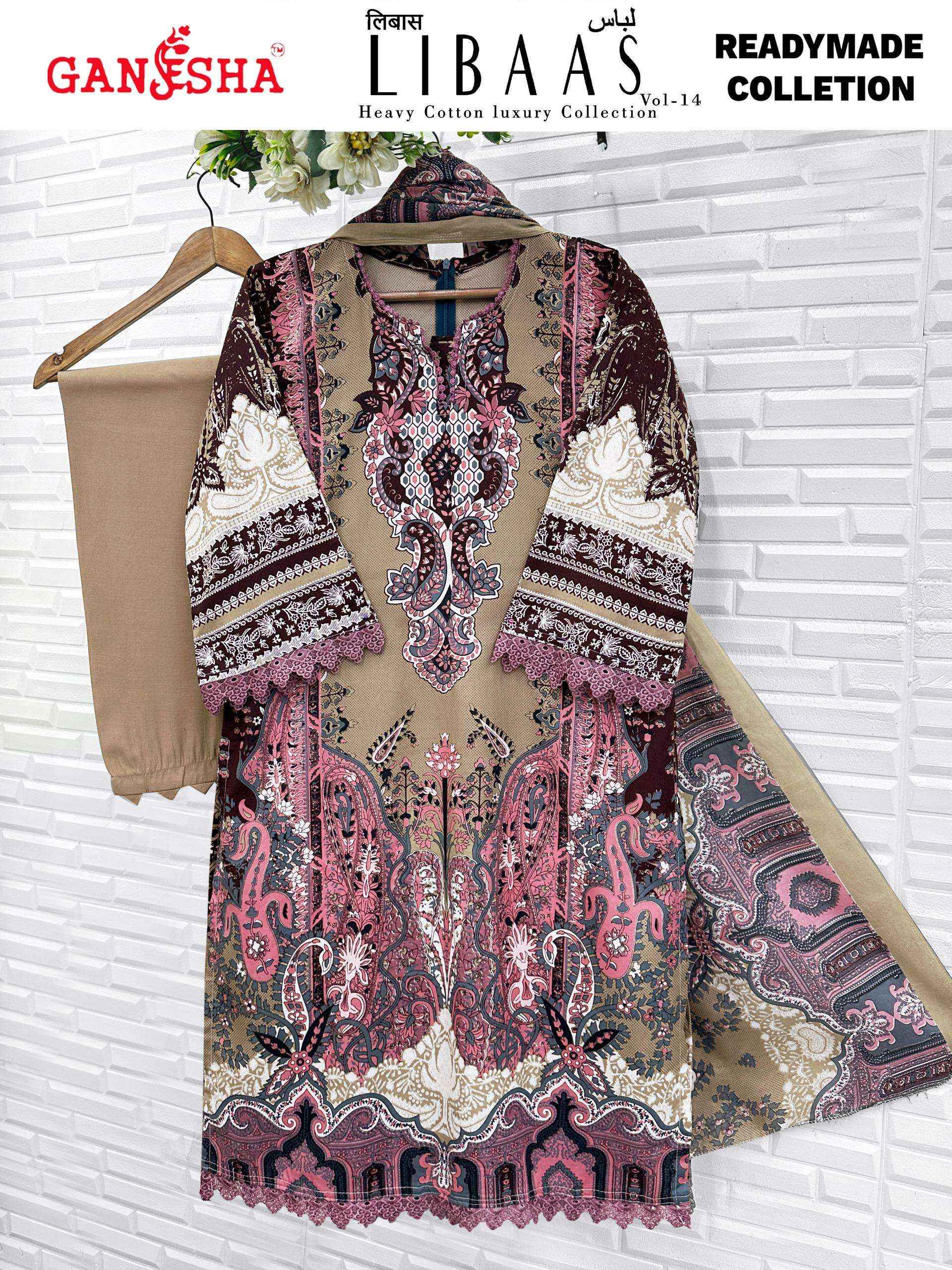 Ganesha Libaas Vol 14 Readymade Lawn Cotton Dress 8 pcs Catalogue