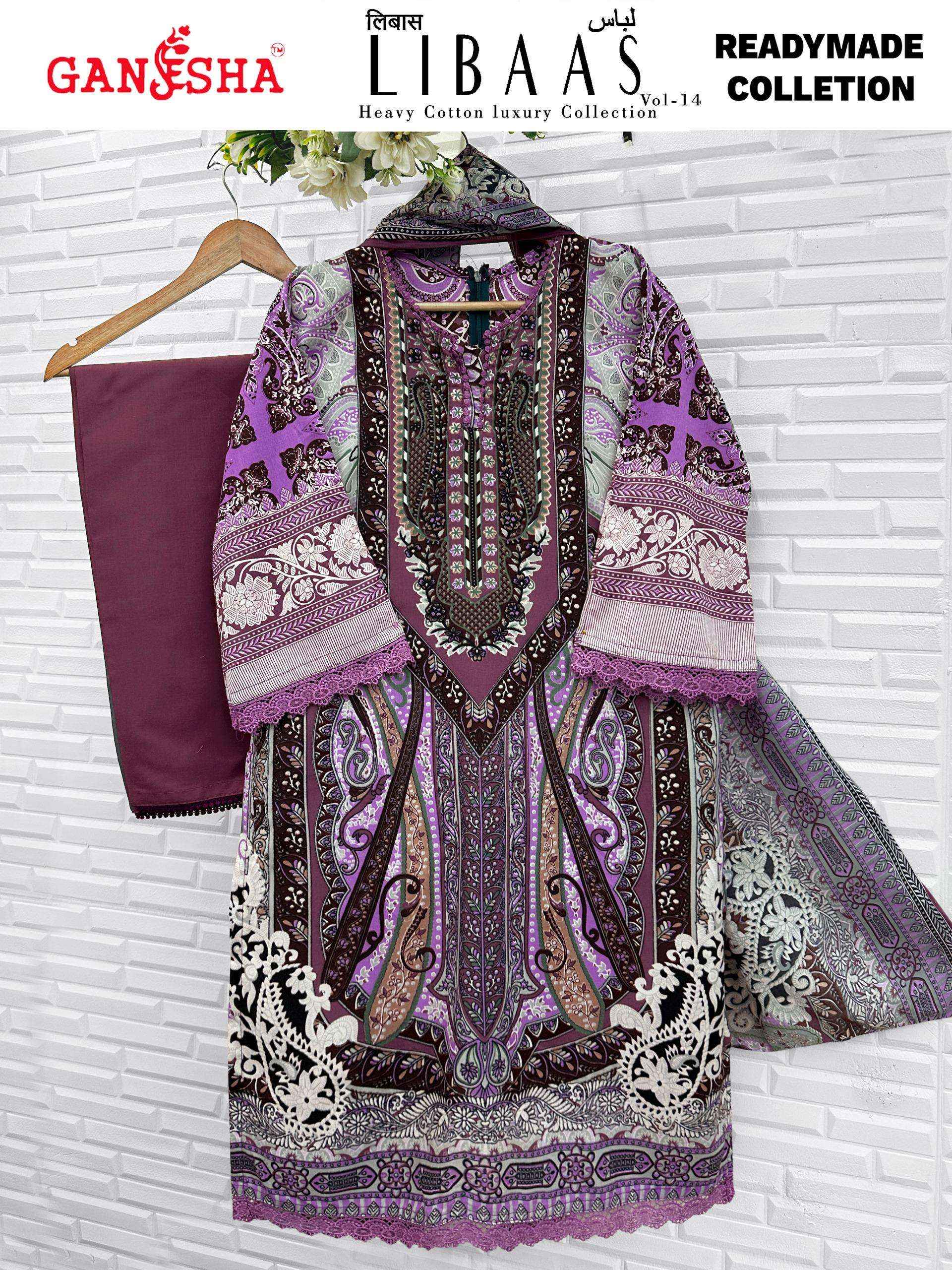 Ganesha Libaas Vol 14 Readymade Lawn Cotton Dress 8 pcs Catalogue