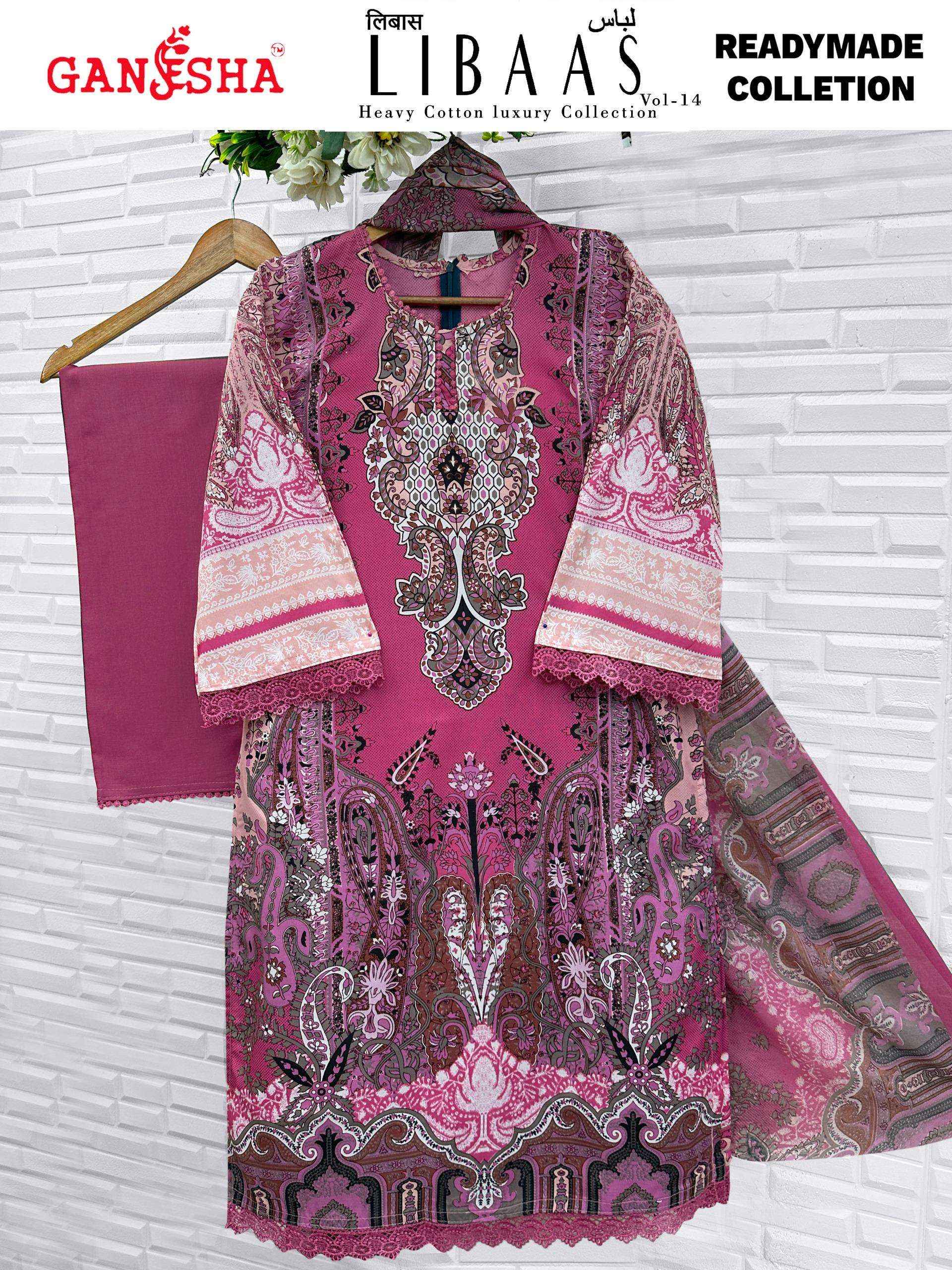 Ganesha Libaas Vol 14 Readymade Lawn Cotton Dress 8 pcs Catalogue