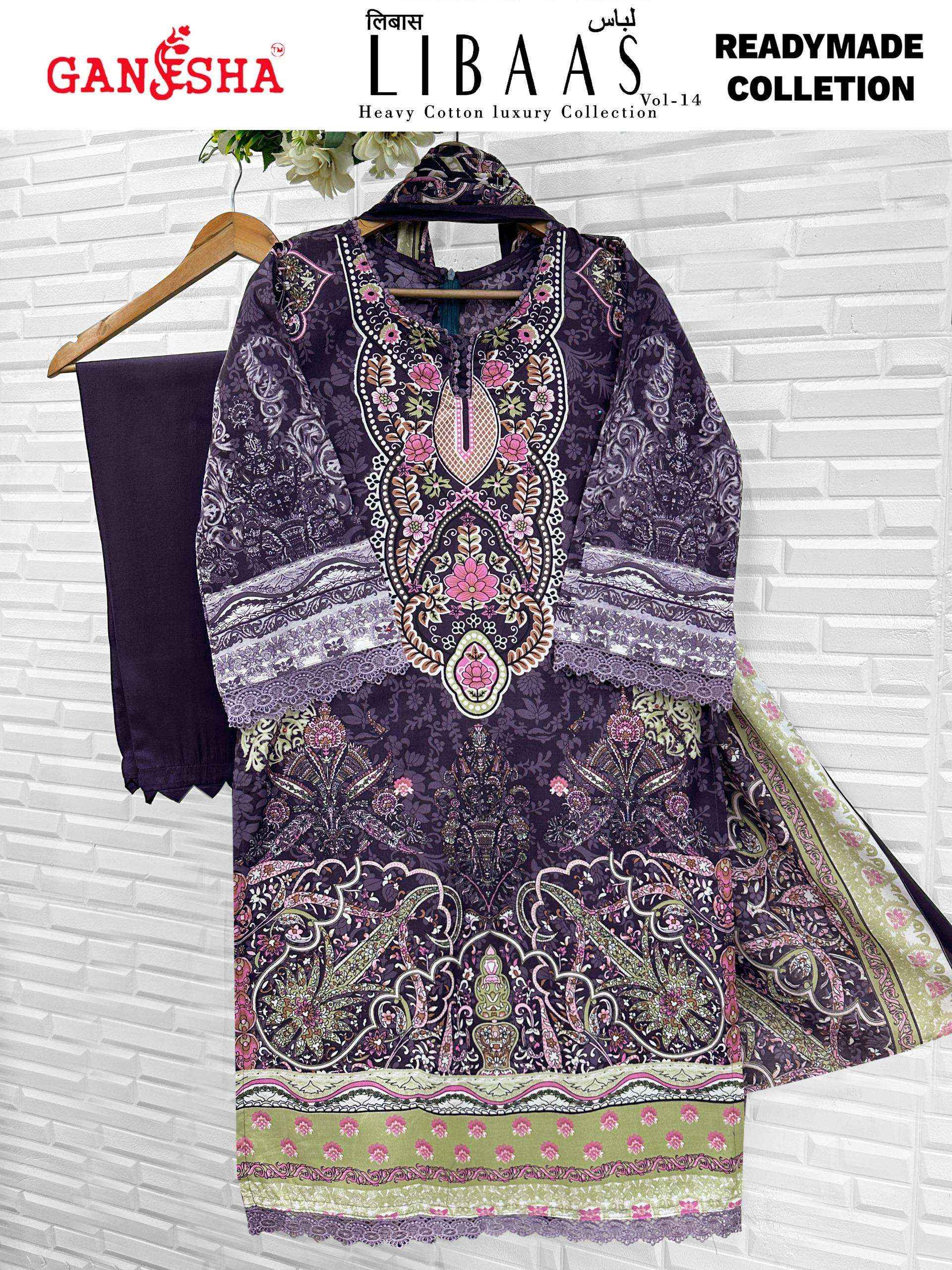 Ganesha Libaas Vol 14 Readymade Lawn Cotton Dress 8 pcs Catalogue
