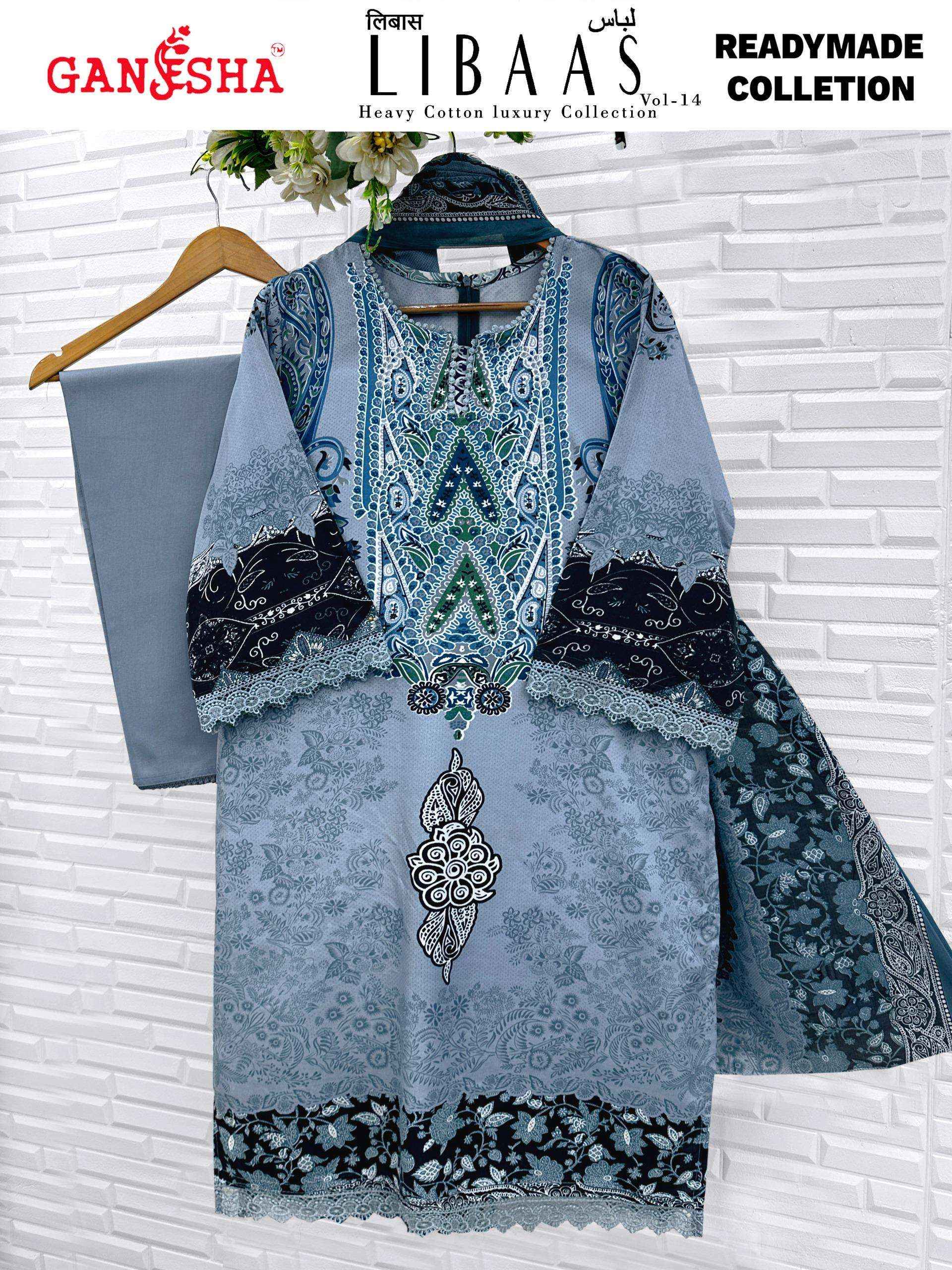 Ganesha Libaas Vol 14 Readymade Lawn Cotton Dress 8 pcs Catalogue