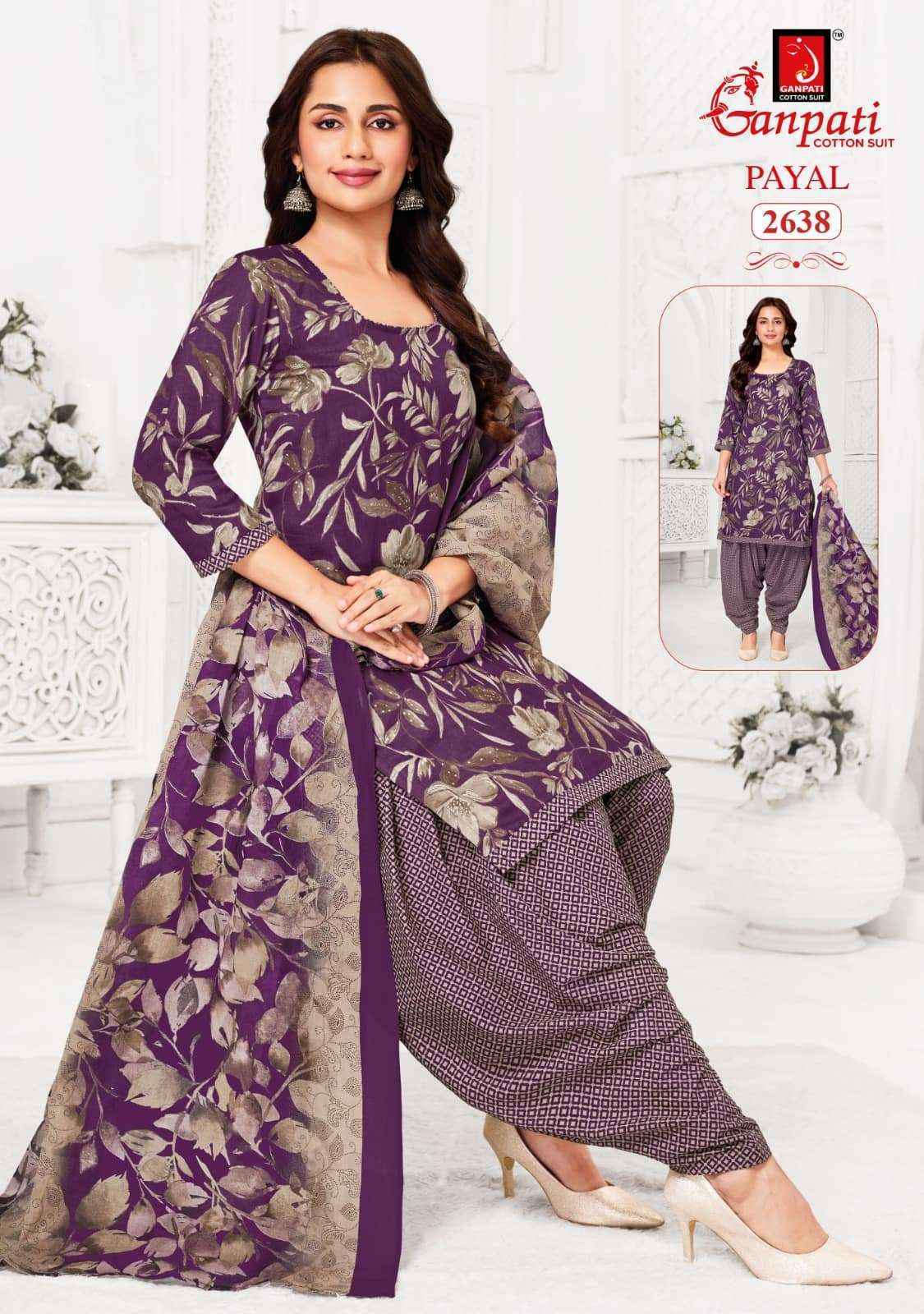 Ganpati Payal Vol 12 Cotton Dress Material 15 pcs Catalogue