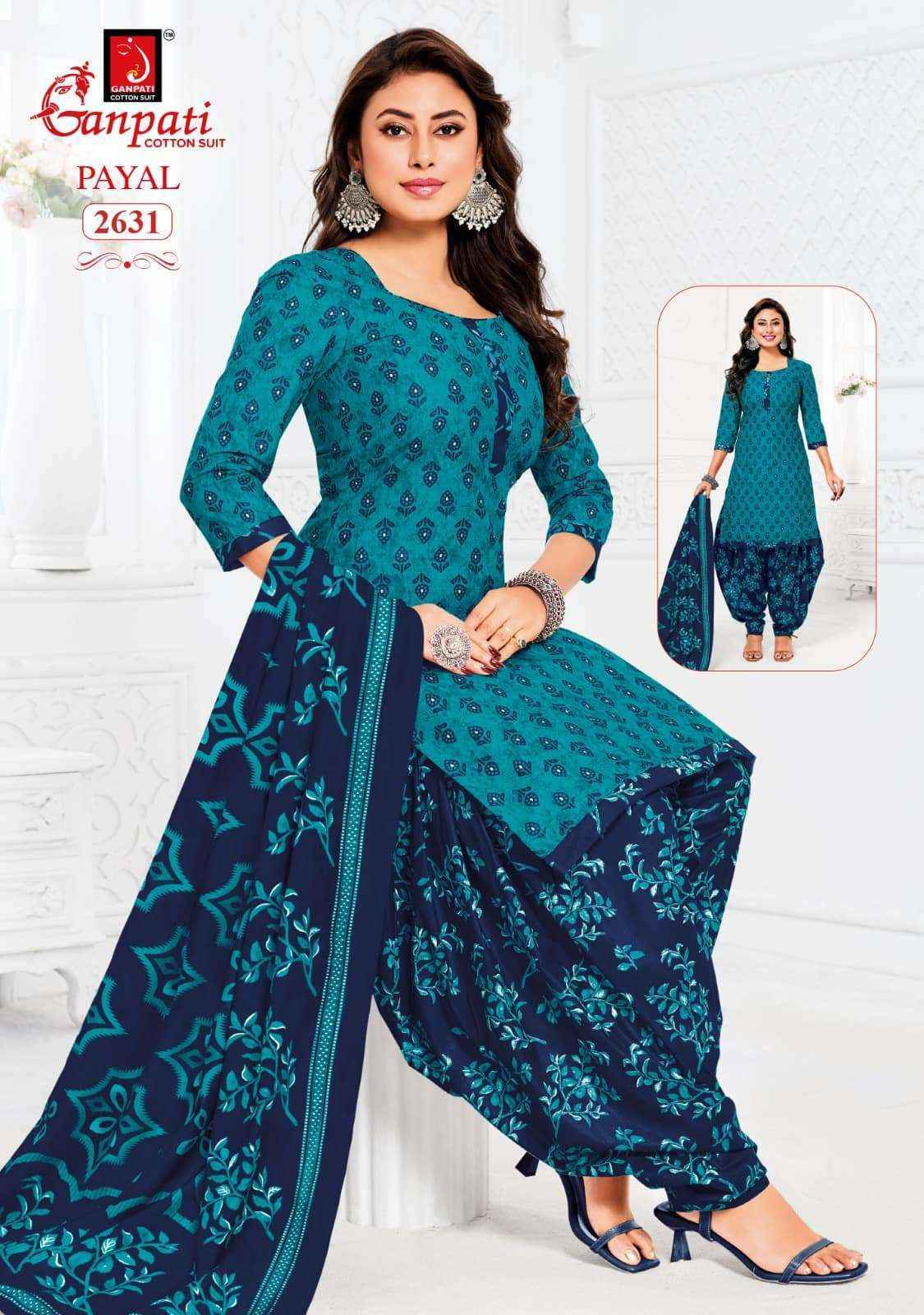 Ganpati Payal Vol 12 Cotton Dress Material 15 pcs Catalogue