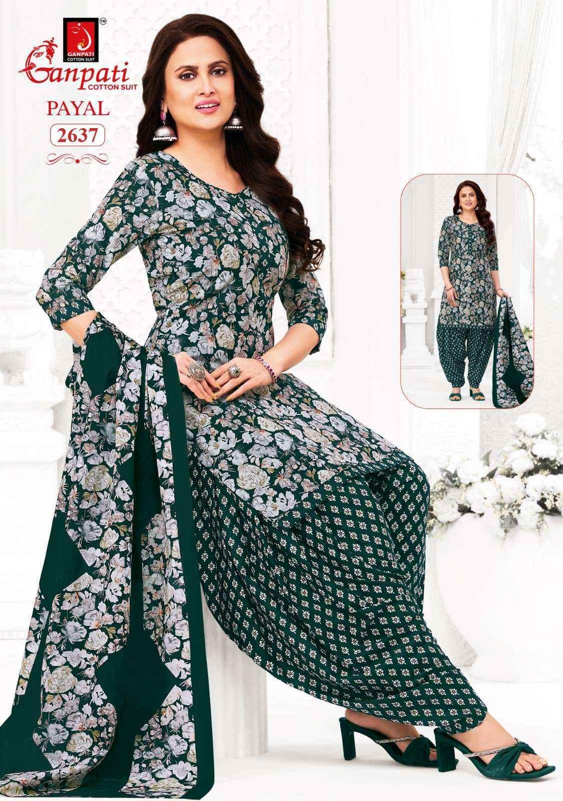 Ganpati Payal Vol 12 Cotton Dress Material 15 pcs Catalogue