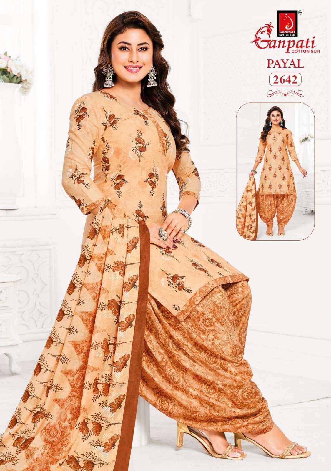 Ganpati Payal Vol 12 Cotton Dress Material 15 pcs Catalogue