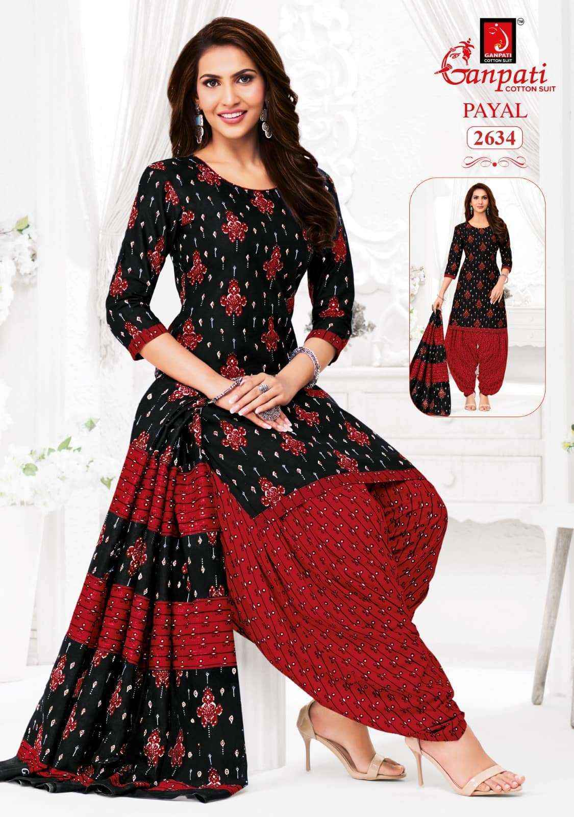Ganpati Payal Vol 12 Cotton Dress Material 15 pcs Catalogue