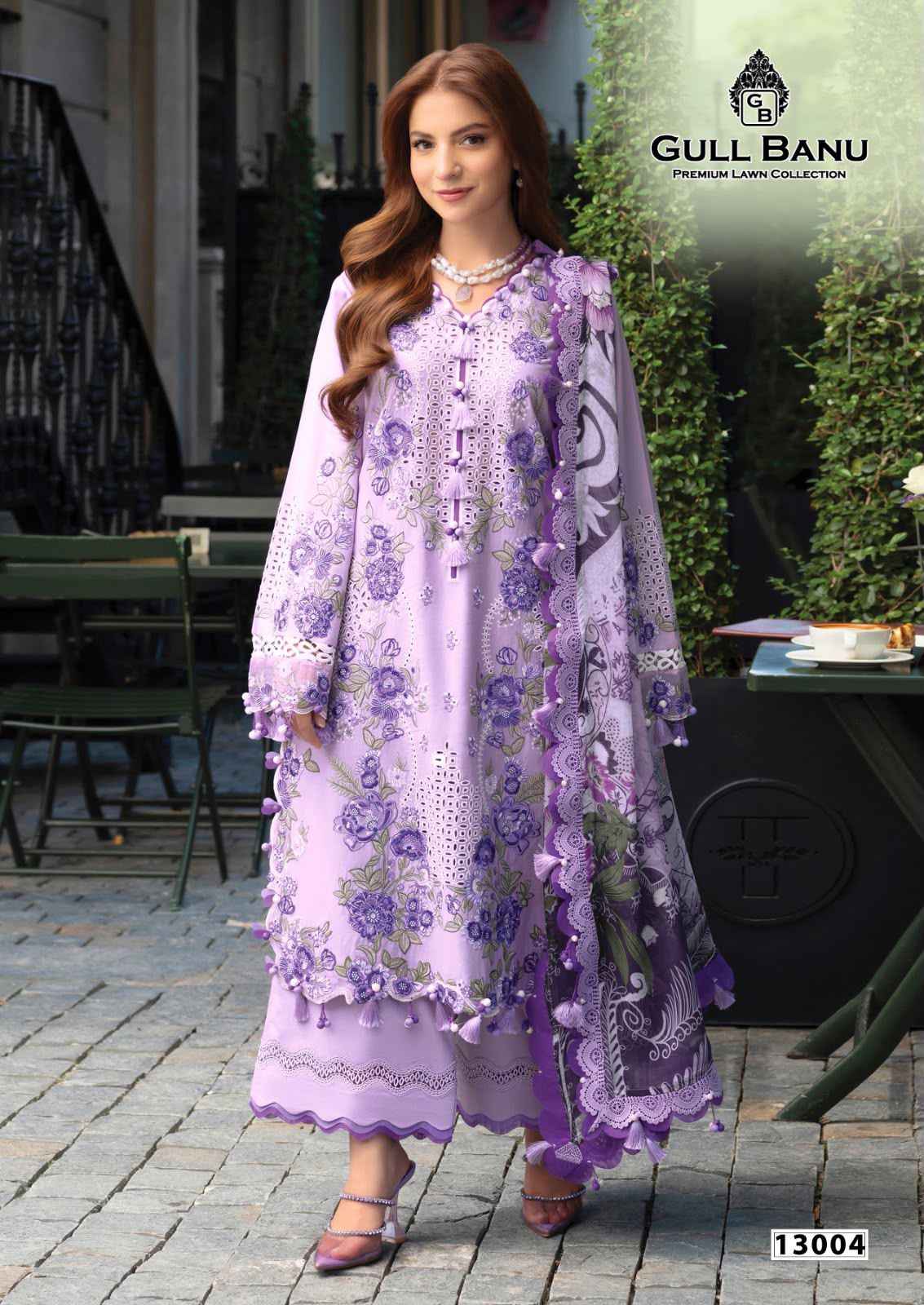 Gull Aahmed Gull Banu Vol 13 Cambric Cotton Dress Material 6 pcs Catalogue