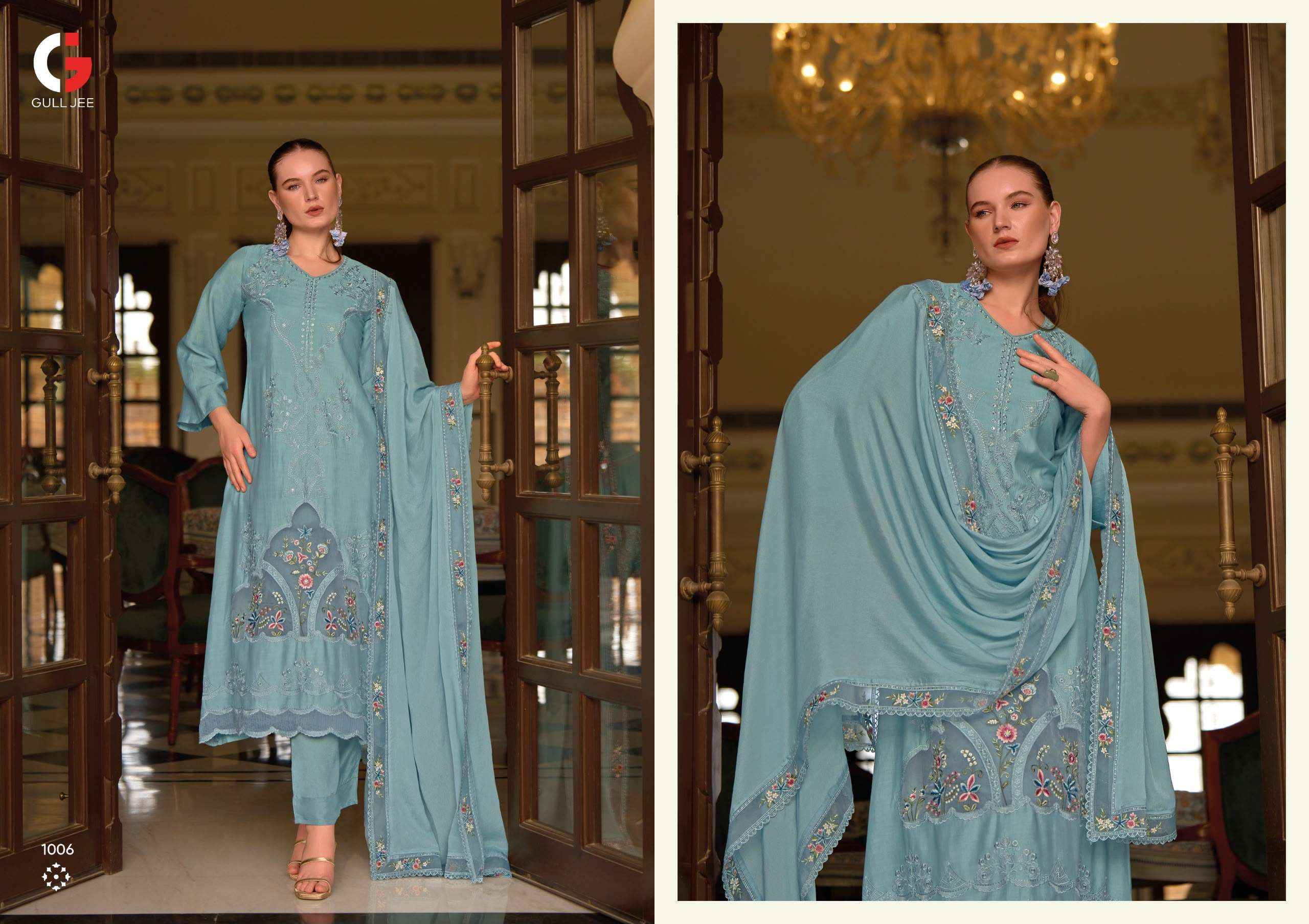 Gull Jee Grassy Viscose Dress Material 6 pcs Catalogue