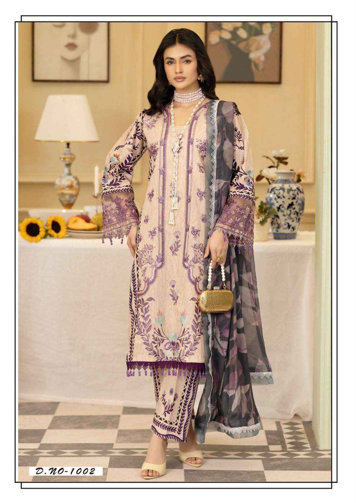 Hala Rang E Bahar Vol 1 Cotton Dress Material 6 pcs Catalogue
