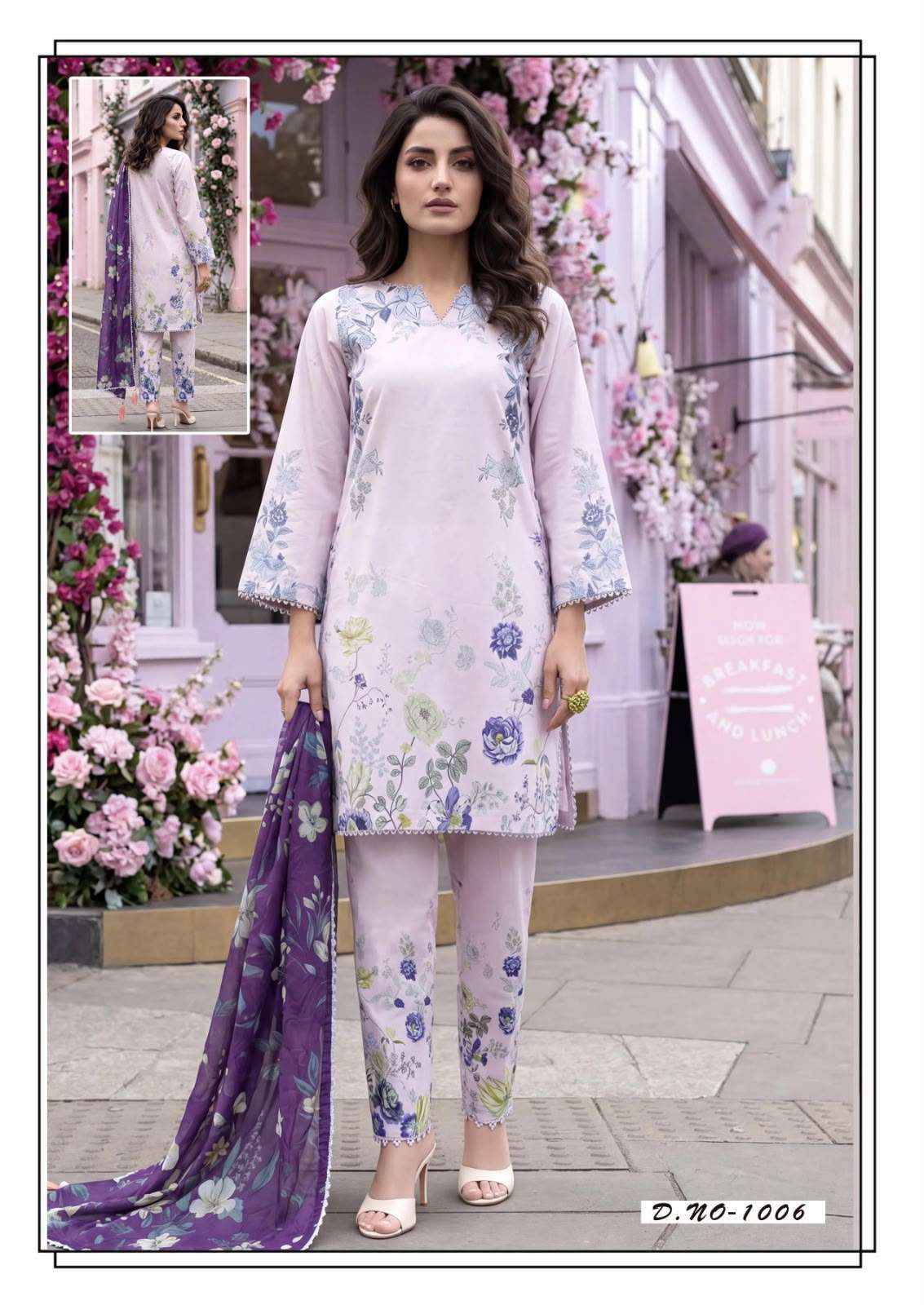 Hala Rang E Bahar Vol 1 Cotton Dress Material 6 pcs Catalogue