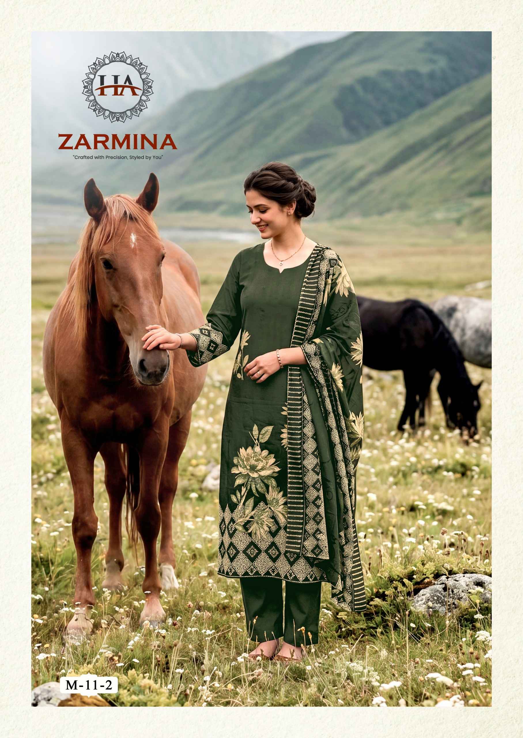 Harshit Fashion Zarmina Zam Dress Material 6 pcs Catalogue