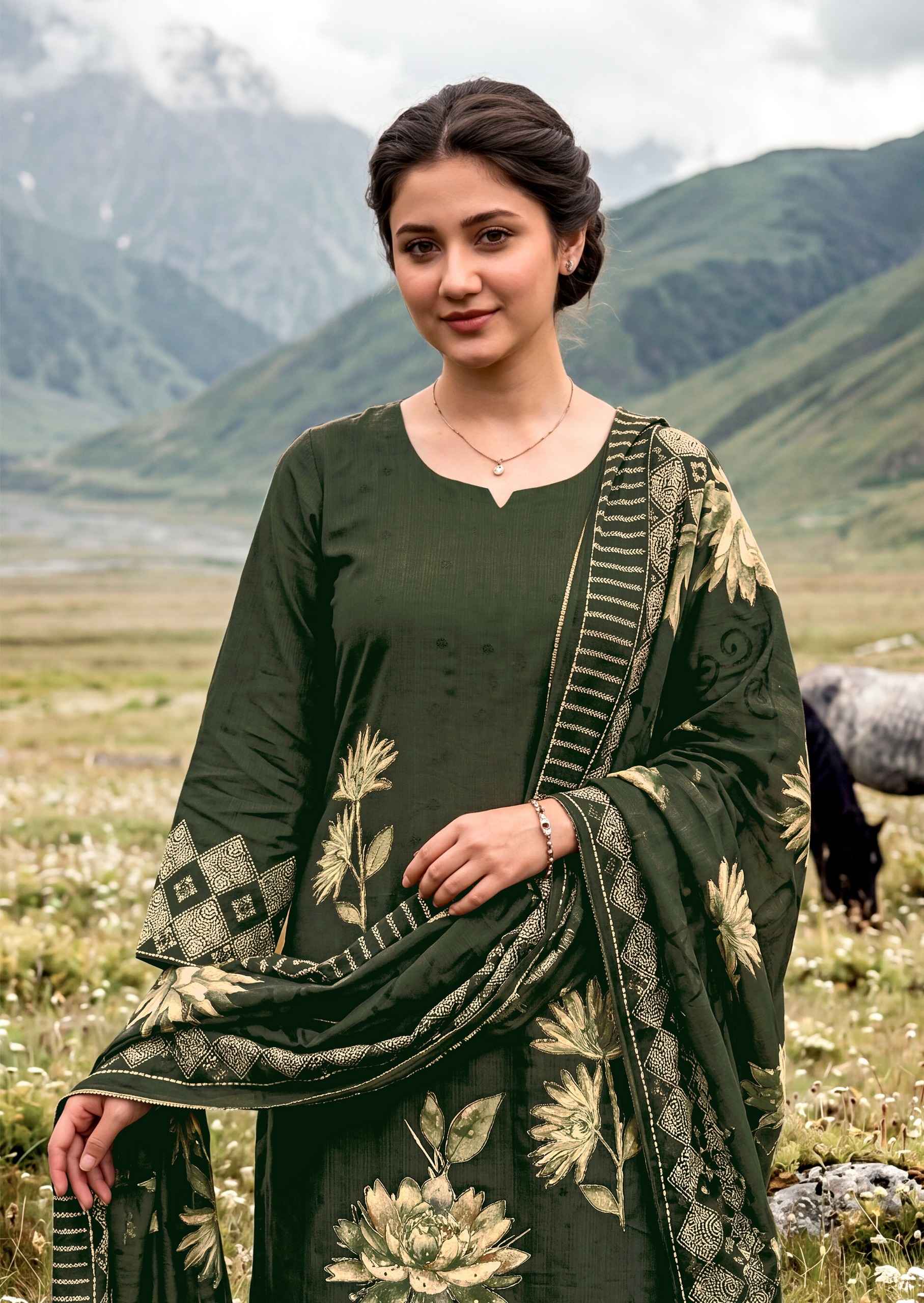 Harshit Fashion Zarmina Zam Dress Material 6 pcs Catalogue
