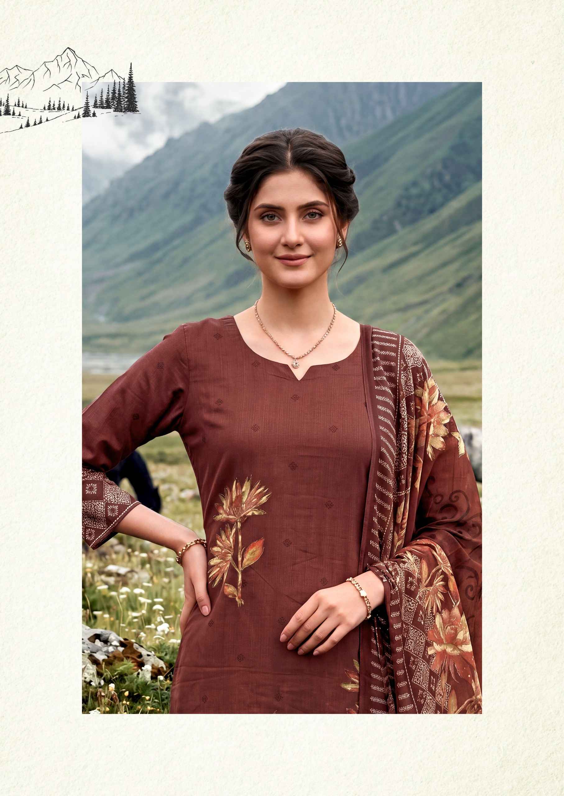 Harshit Fashion Zarmina Zam Dress Material 6 pcs Catalogue