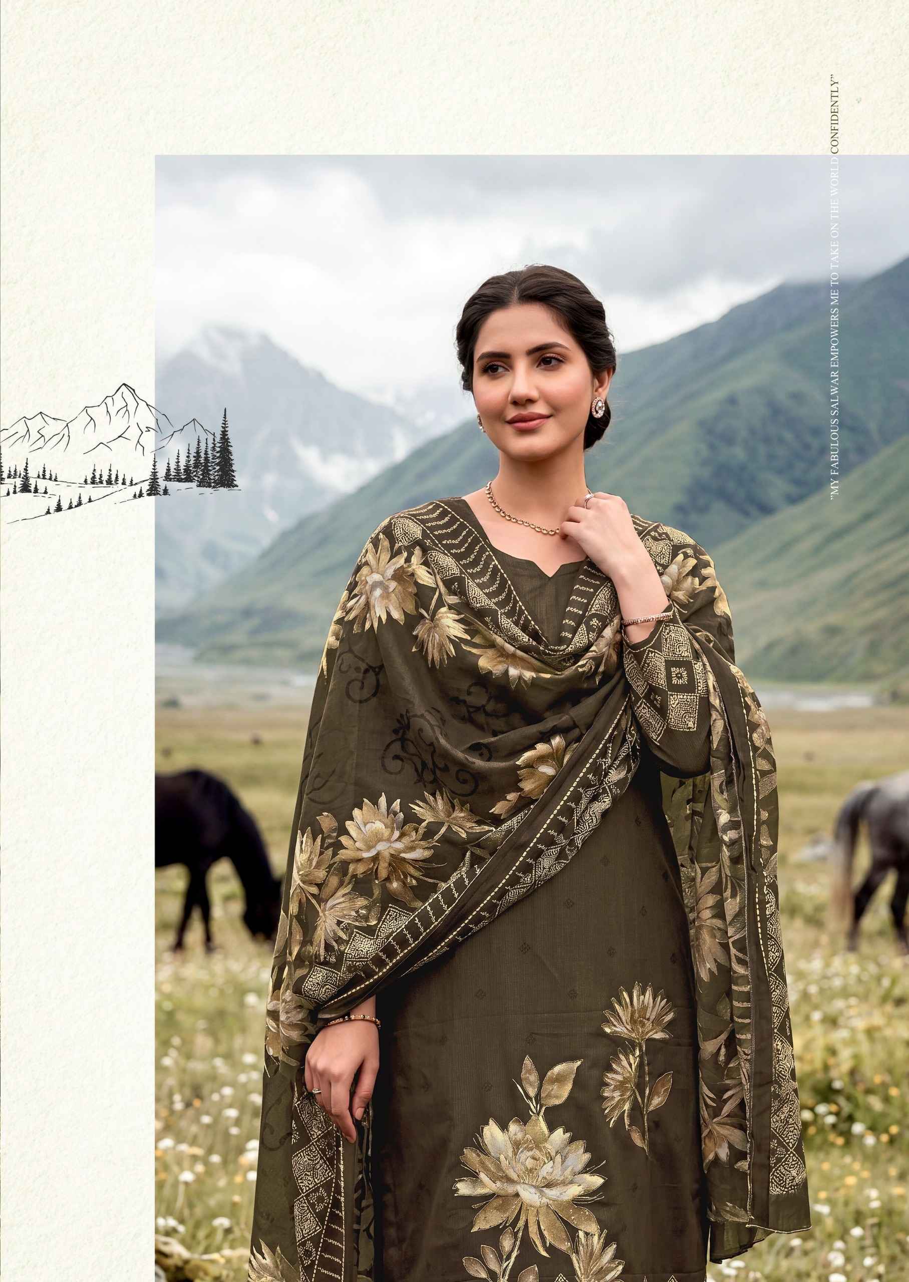 Harshit Fashion Zarmina Zam Dress Material 6 pcs Catalogue