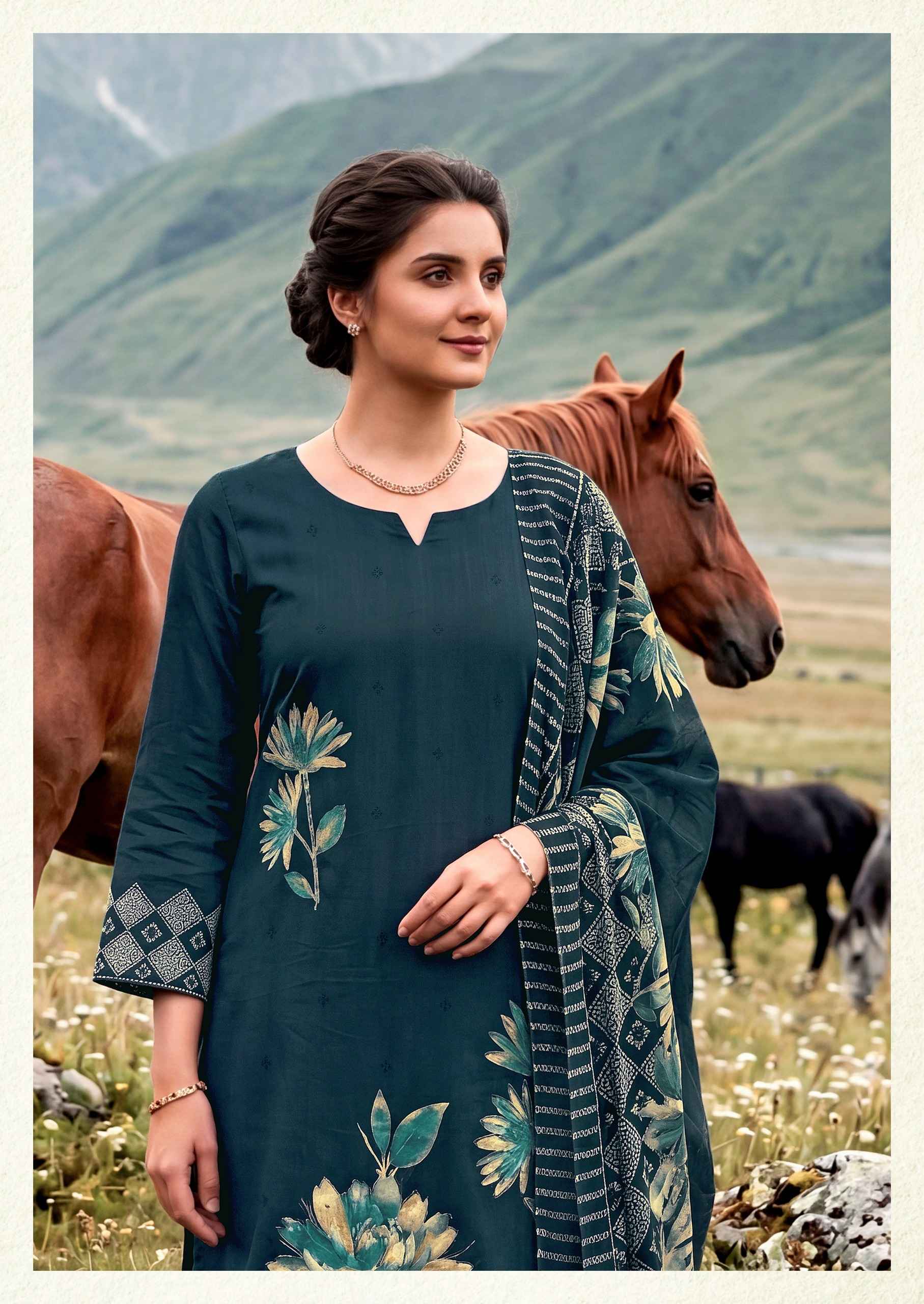 Harshit Fashion Zarmina Zam Dress Material 6 pcs Catalogue