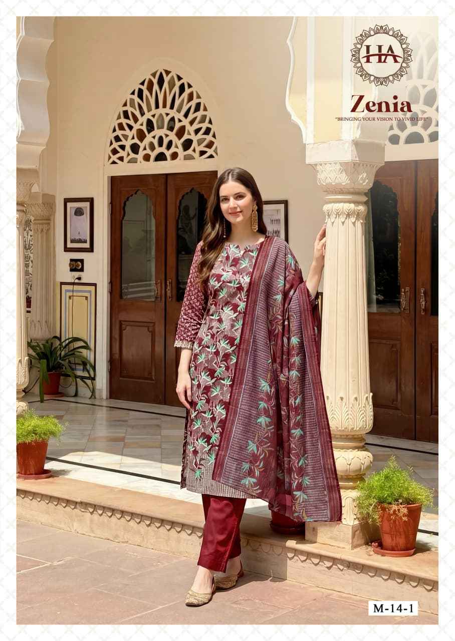 Harshit Fashion Zenia Zam Dress Material 6 pcs Catalogue