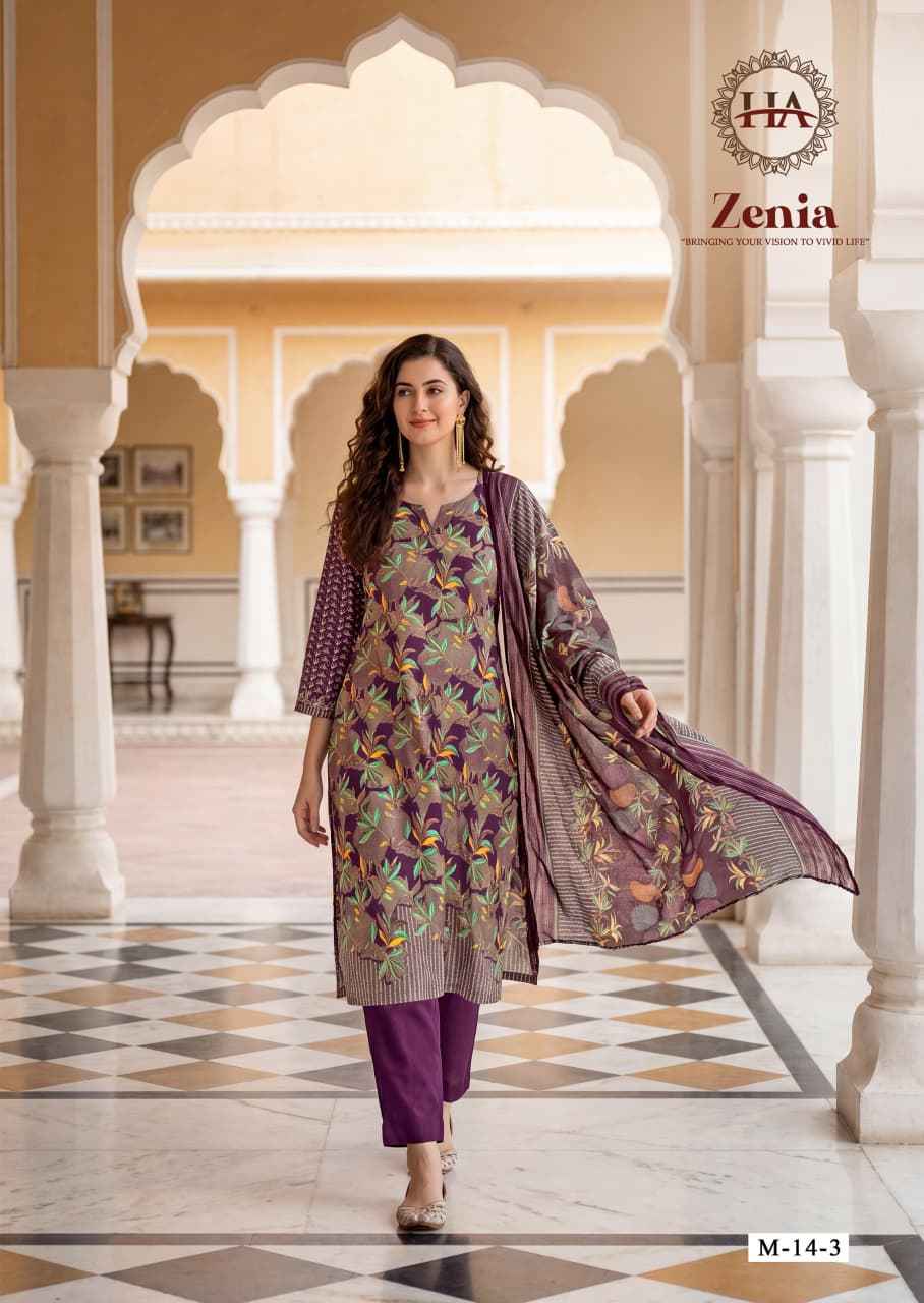 Harshit Fashion Zenia Zam Dress Material 6 pcs Catalogue