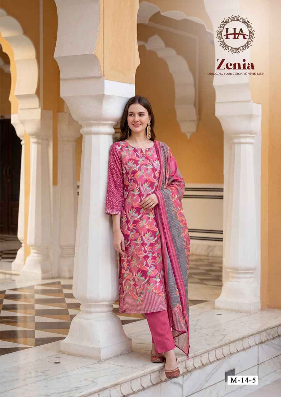 Harshit Fashion Zenia Zam Dress Material 6 pcs Catalogue