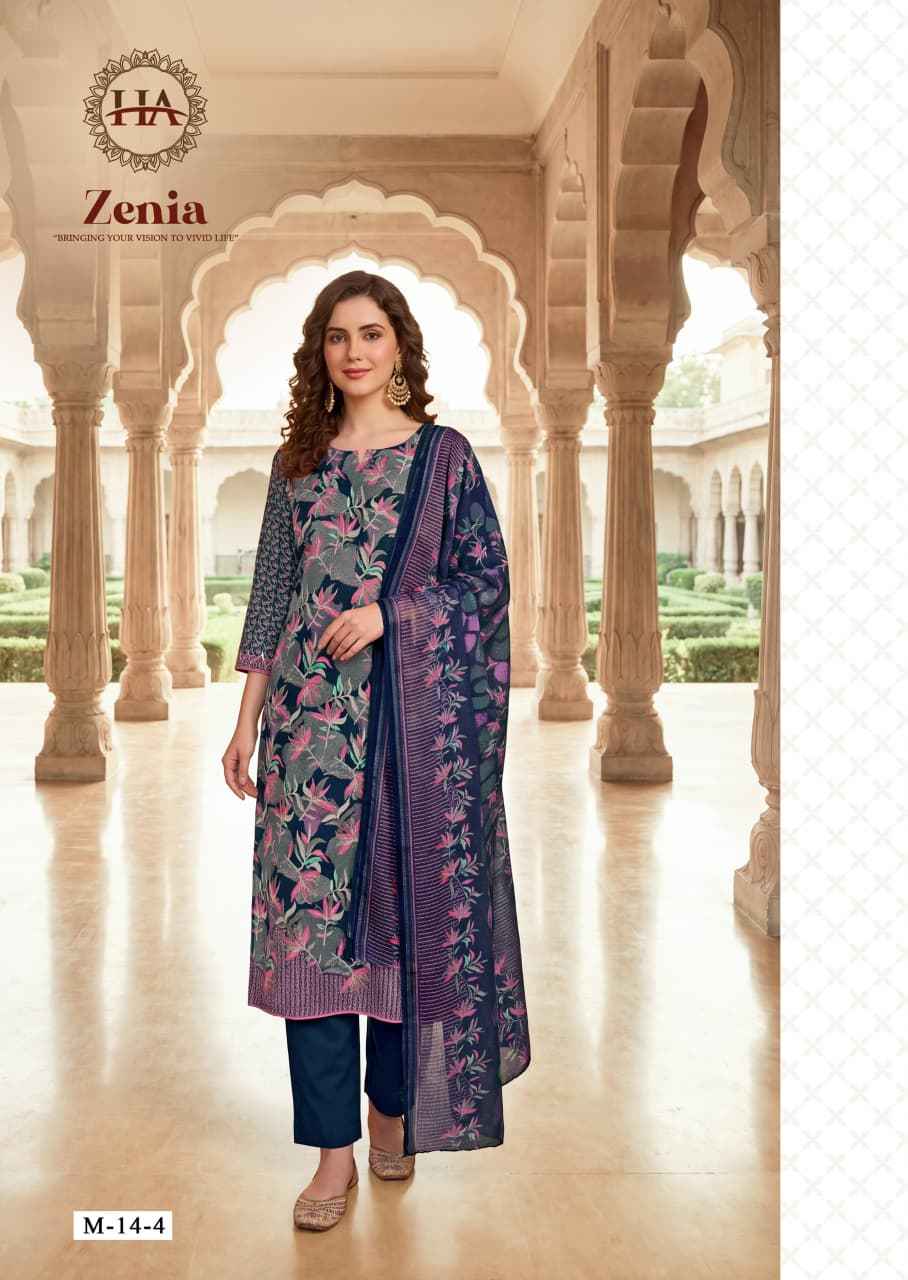 Harshit Fashion Zenia Zam Dress Material 6 pcs Catalogue
