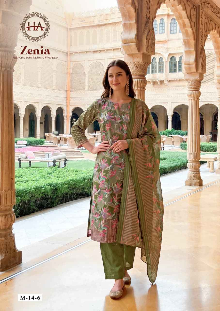 Harshit Fashion Zenia Zam Dress Material 6 pcs Catalogue