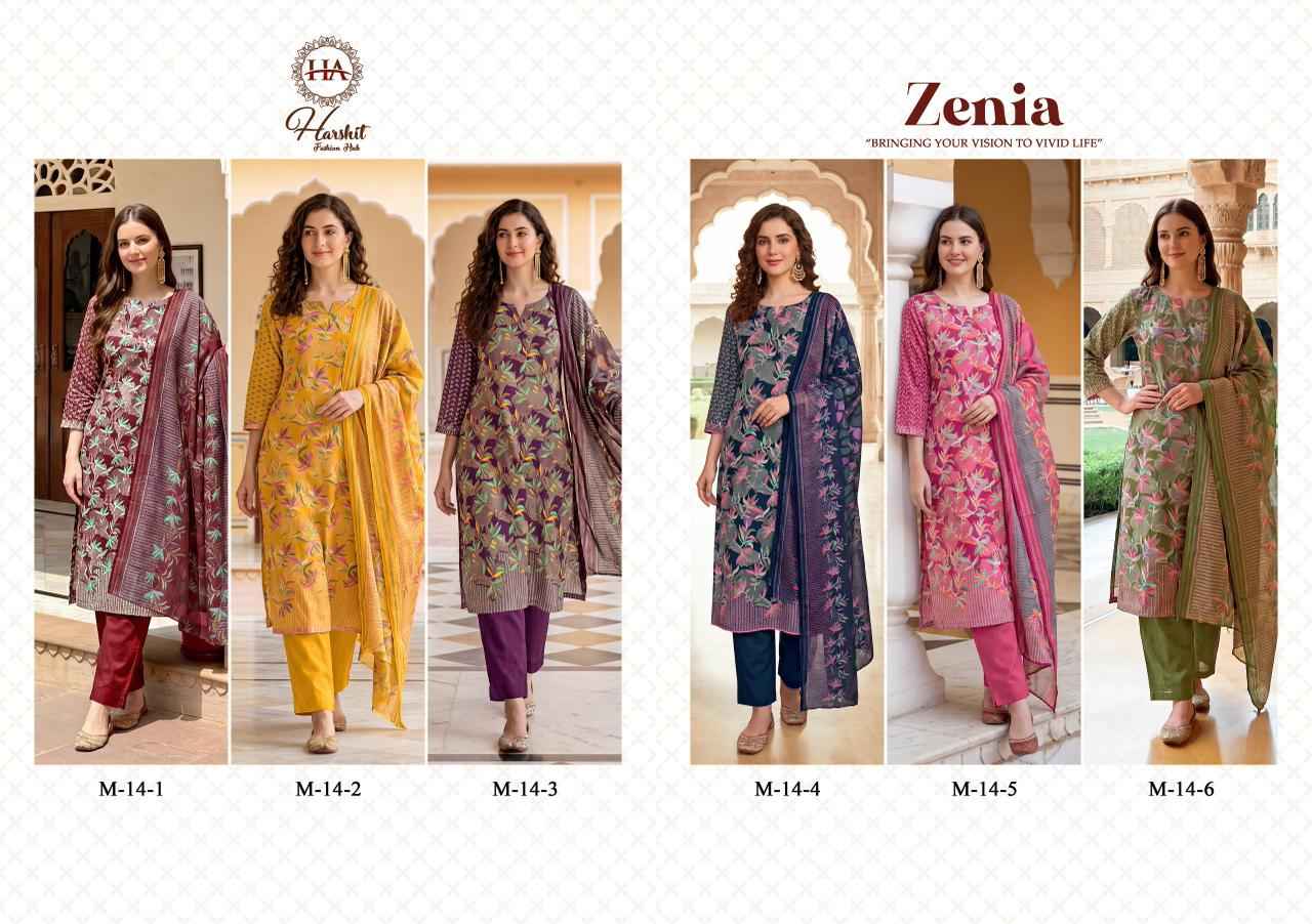 Harshit Fashion Zenia Zam Dress Material 6 pcs Catalogue
