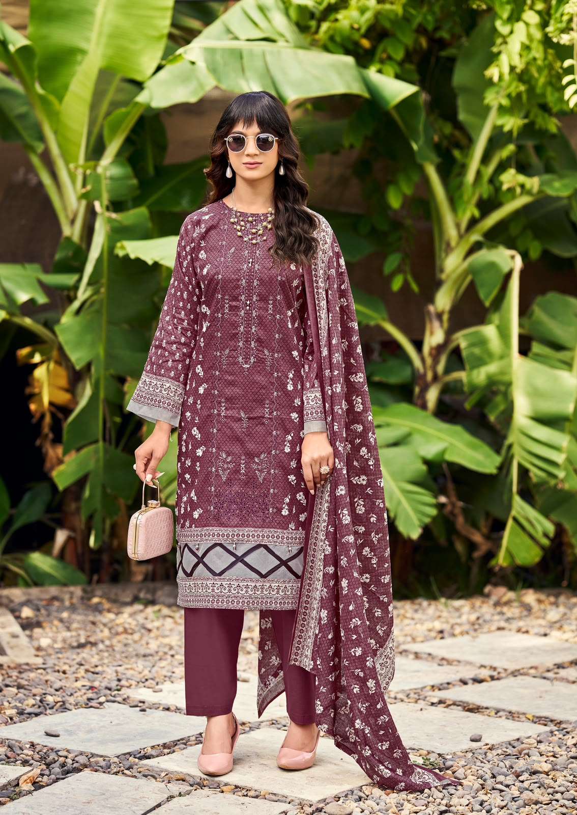 Ishaal Embroidered Vol 21 Lawn Cotton Dress Material 10 pcs Catalogue
