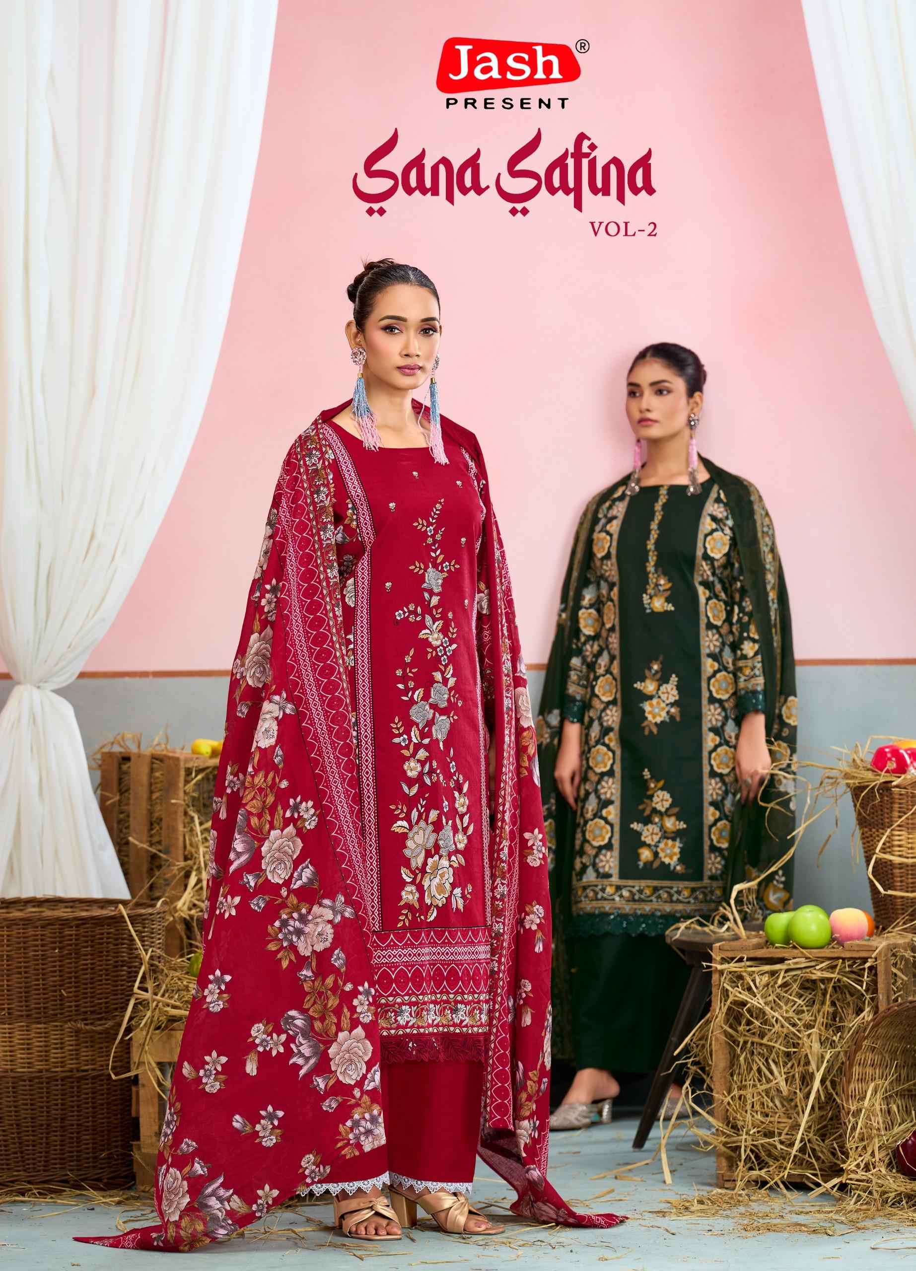 Jash Sana Safina Vol 2 Cotton Dress Material 8 pcs Catalogue