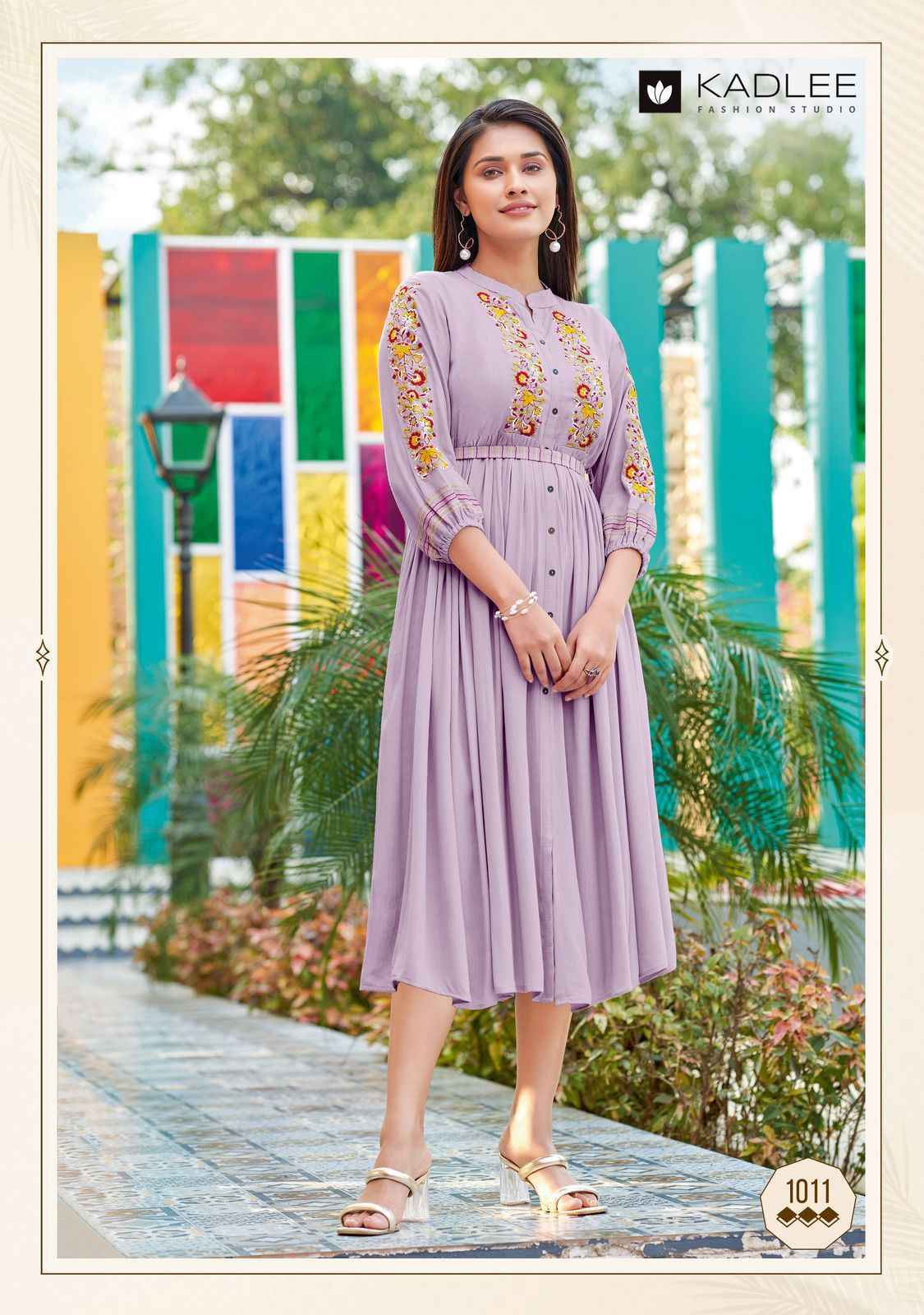 Kadlee Ashmin Vol 2 Wrinkle Rayon Long Kurti 6 pcs Catalogue