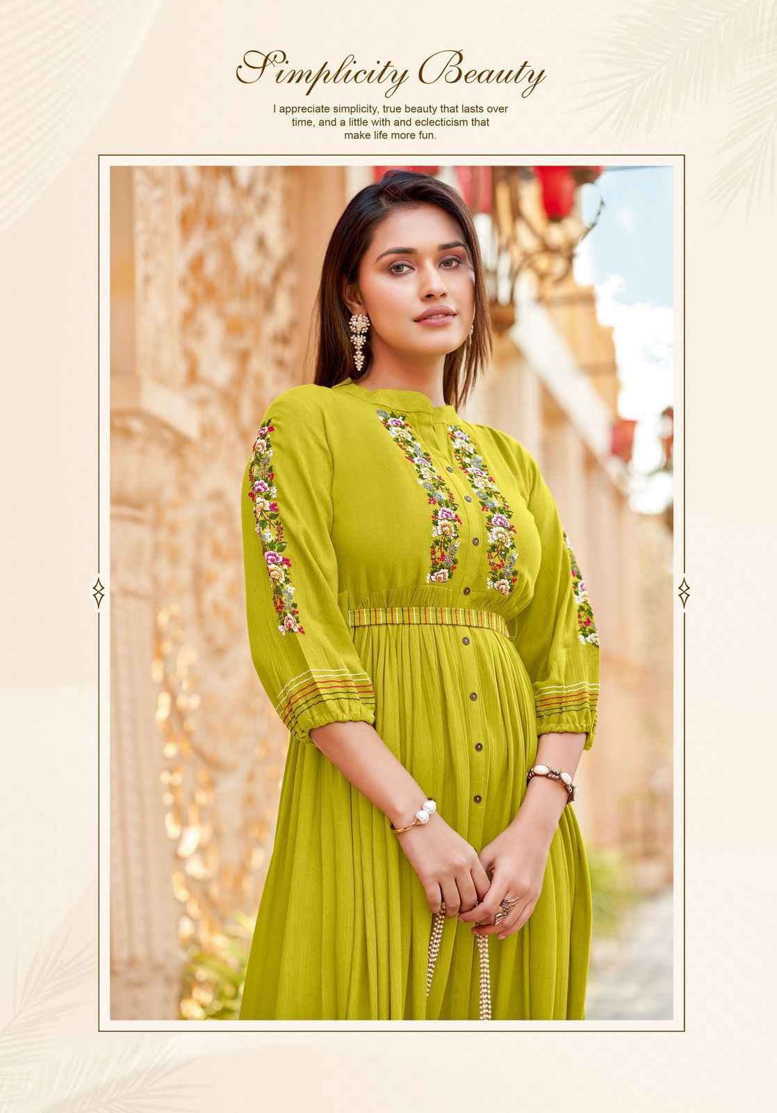Kadlee Ashmin Vol 2 Wrinkle Rayon Long Kurti 6 pcs Catalogue