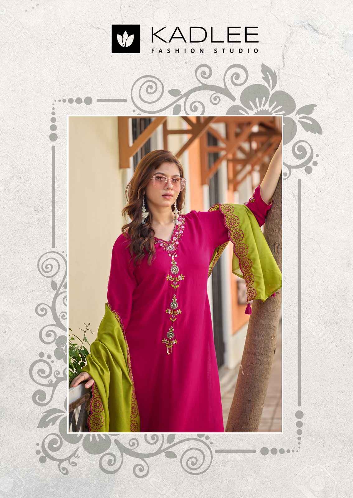 Kadlee Sangini Rayon Weaving Kurti Combo 6 pcs Catalogue