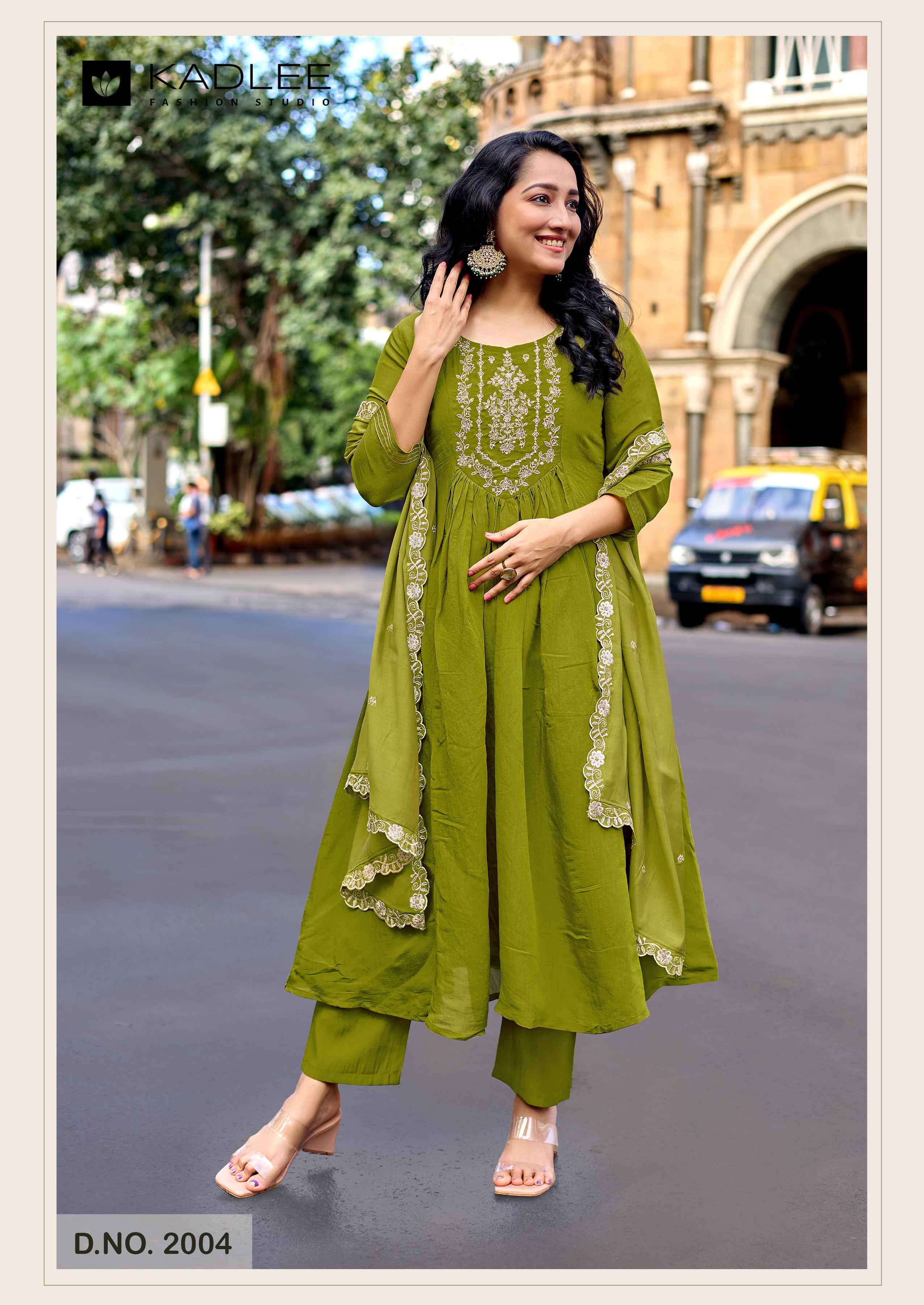 Kadlee Shehnaz Mull Chanderi Kurti Combo 4 pcs Catalogue