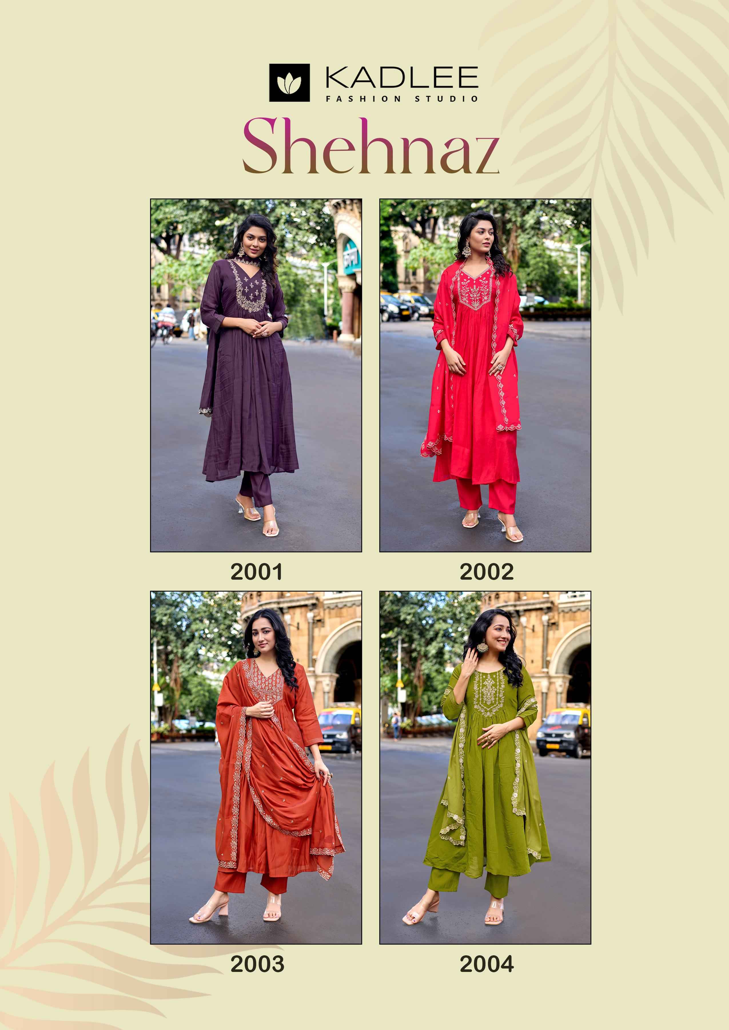 Kadlee Shehnaz Mull Chanderi Kurti Combo 4 pcs Catalogue
