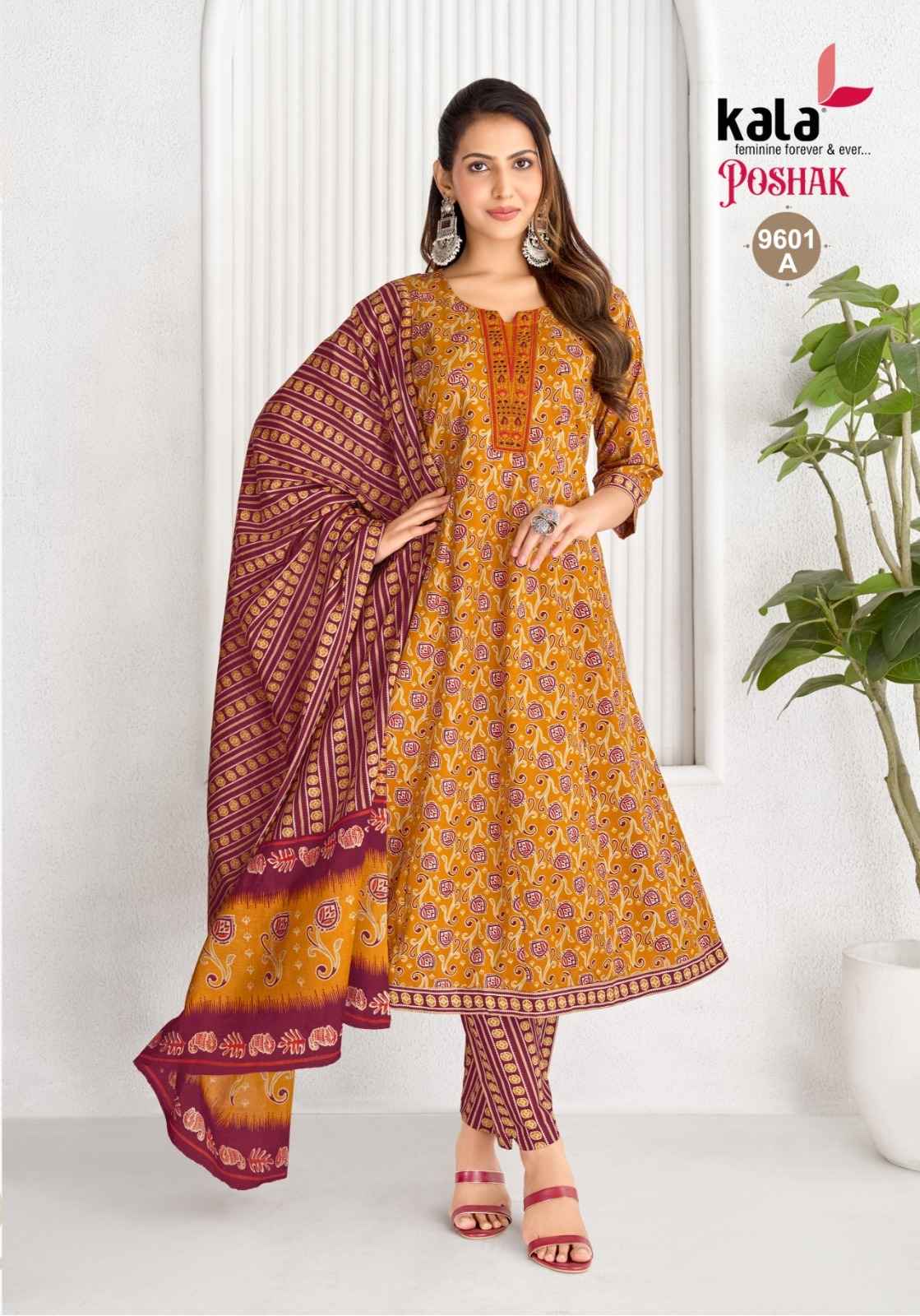 Kala Poshak Vol 5 Readymade Cotton Dress 8 pcs Catalogue